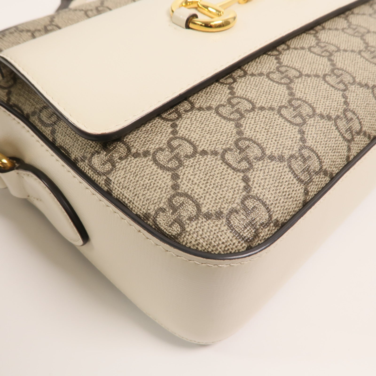 GUCCI 塗層帆布Horsebit 1955 Small肩背袋