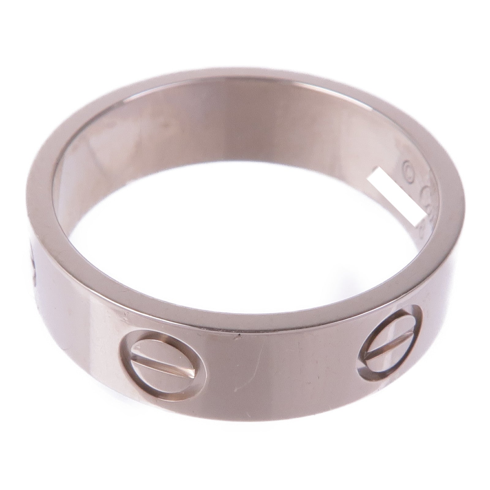 CARTIER 18K白金Love Ring戒指Cartier#56/US#7.5