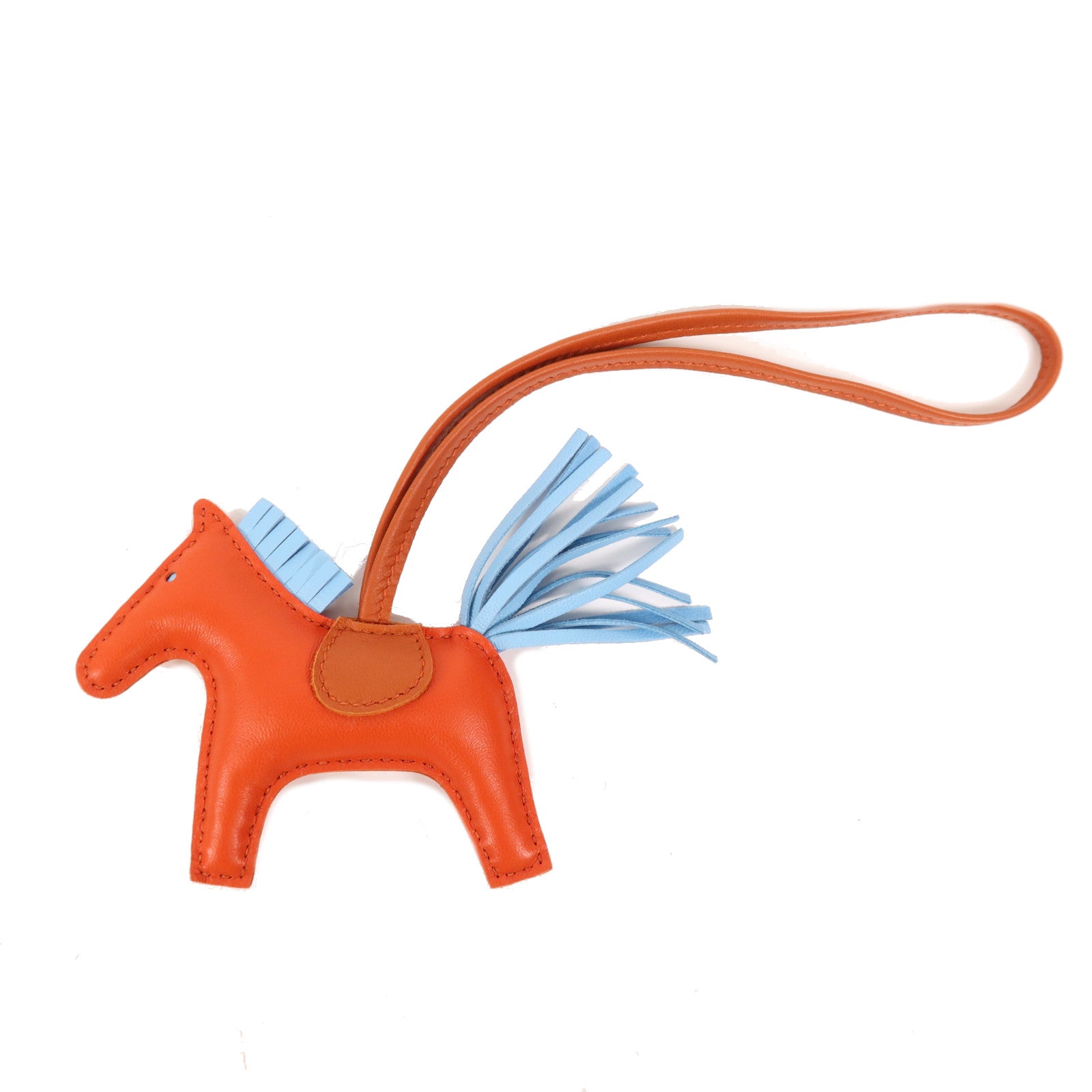 HERMES 皮革Rodeo PM掛飾