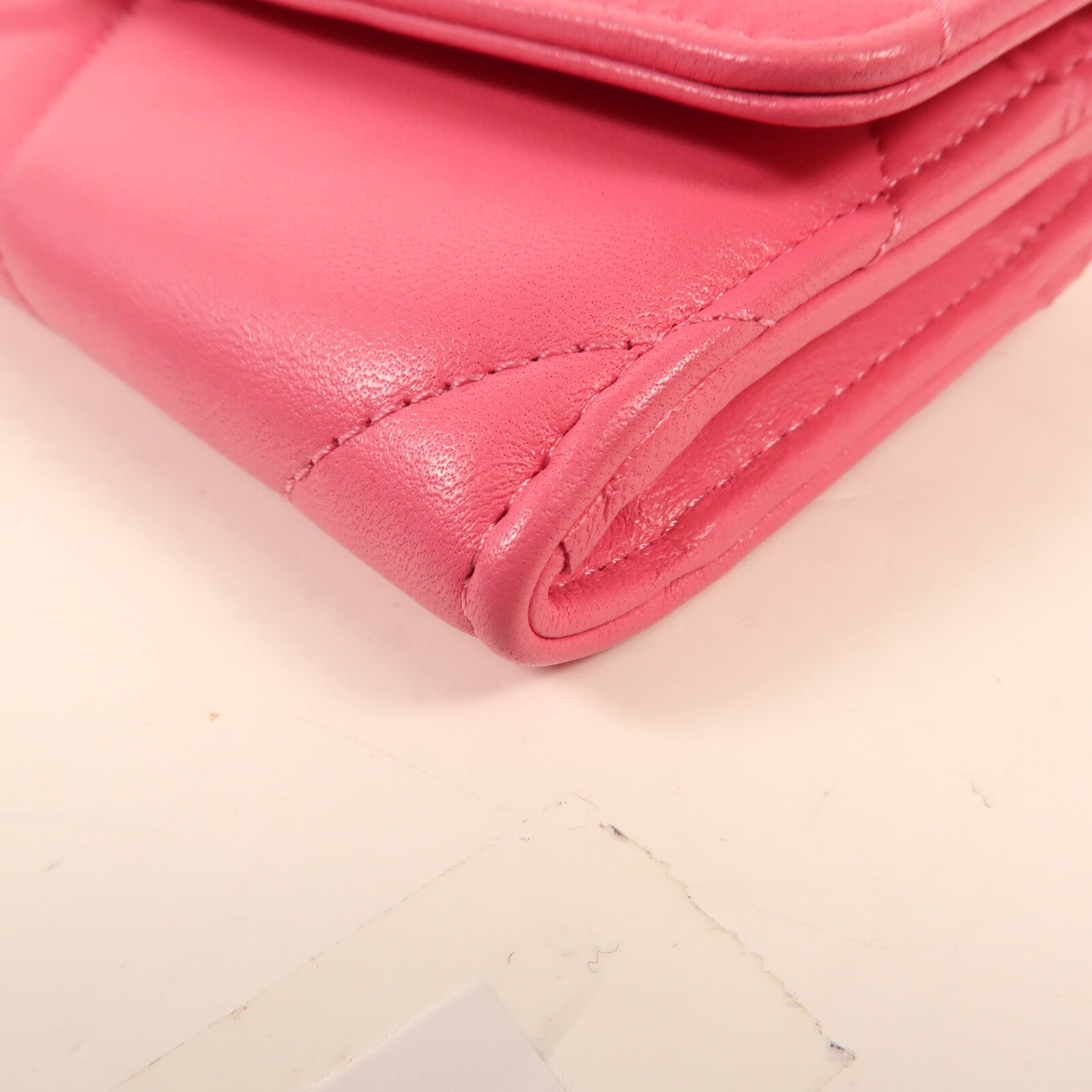CHANEL 【激減優惠】牛皮皮革C19 Medium Flap Wallet金扣長錢包
