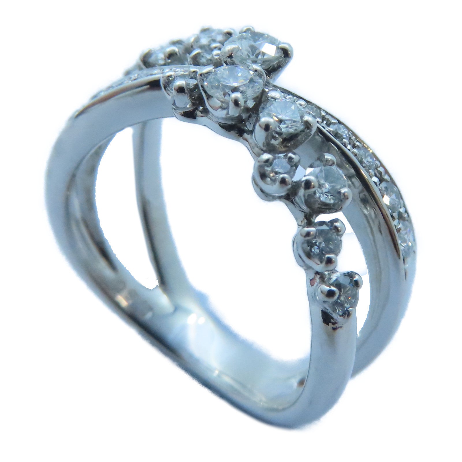 JEWELRY 【激減優惠】18K白金Diamond Ring0.55ct鑽石戒指US#5.5