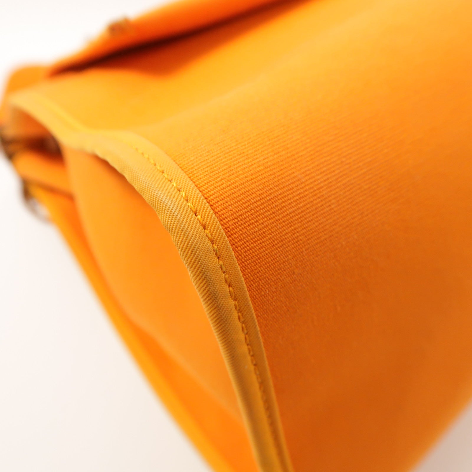 HERMES 帆布Herbag GM銀扣手挽肩背兩用袋