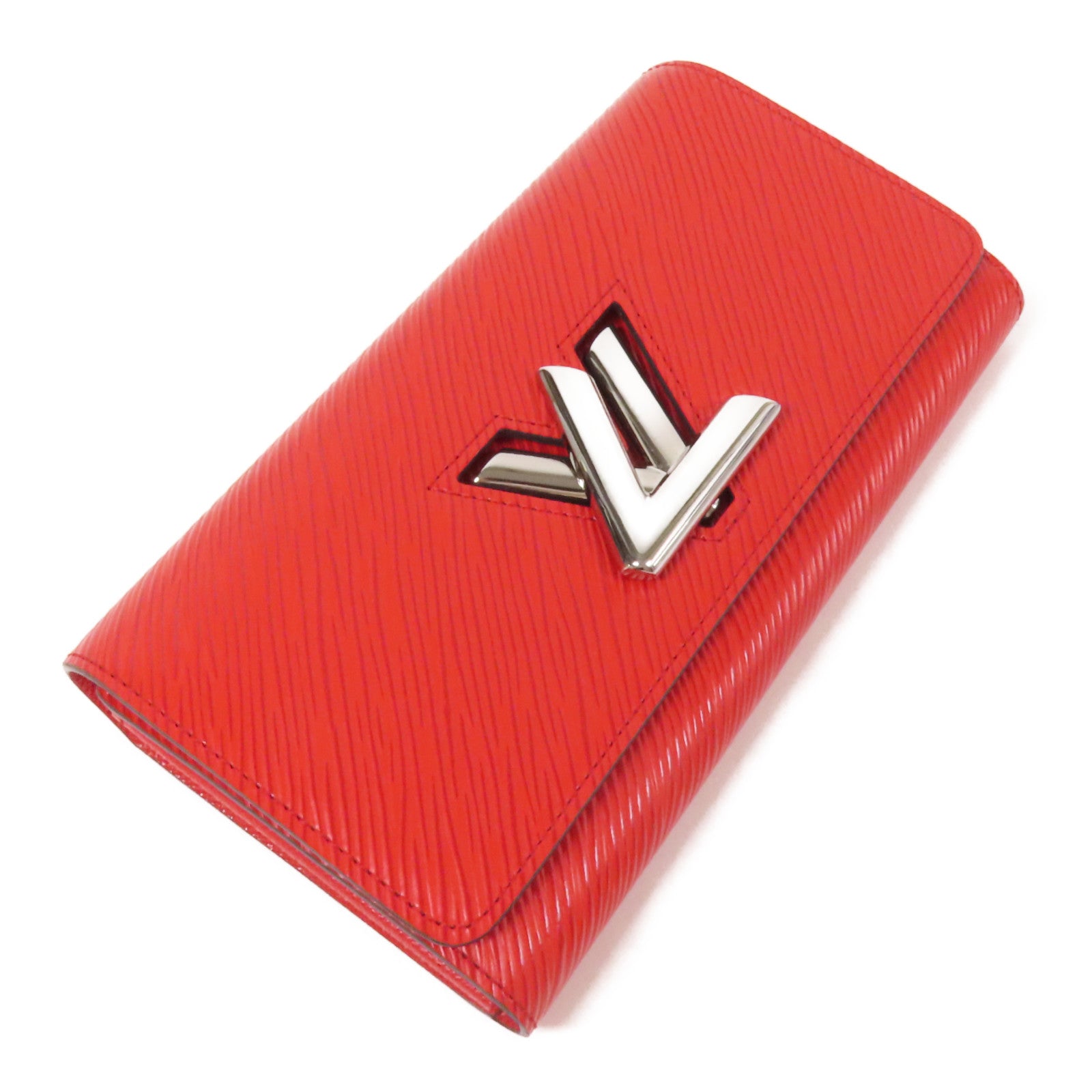 LOUIS VUITTON Epi Twist Wallet銀扣長錢包