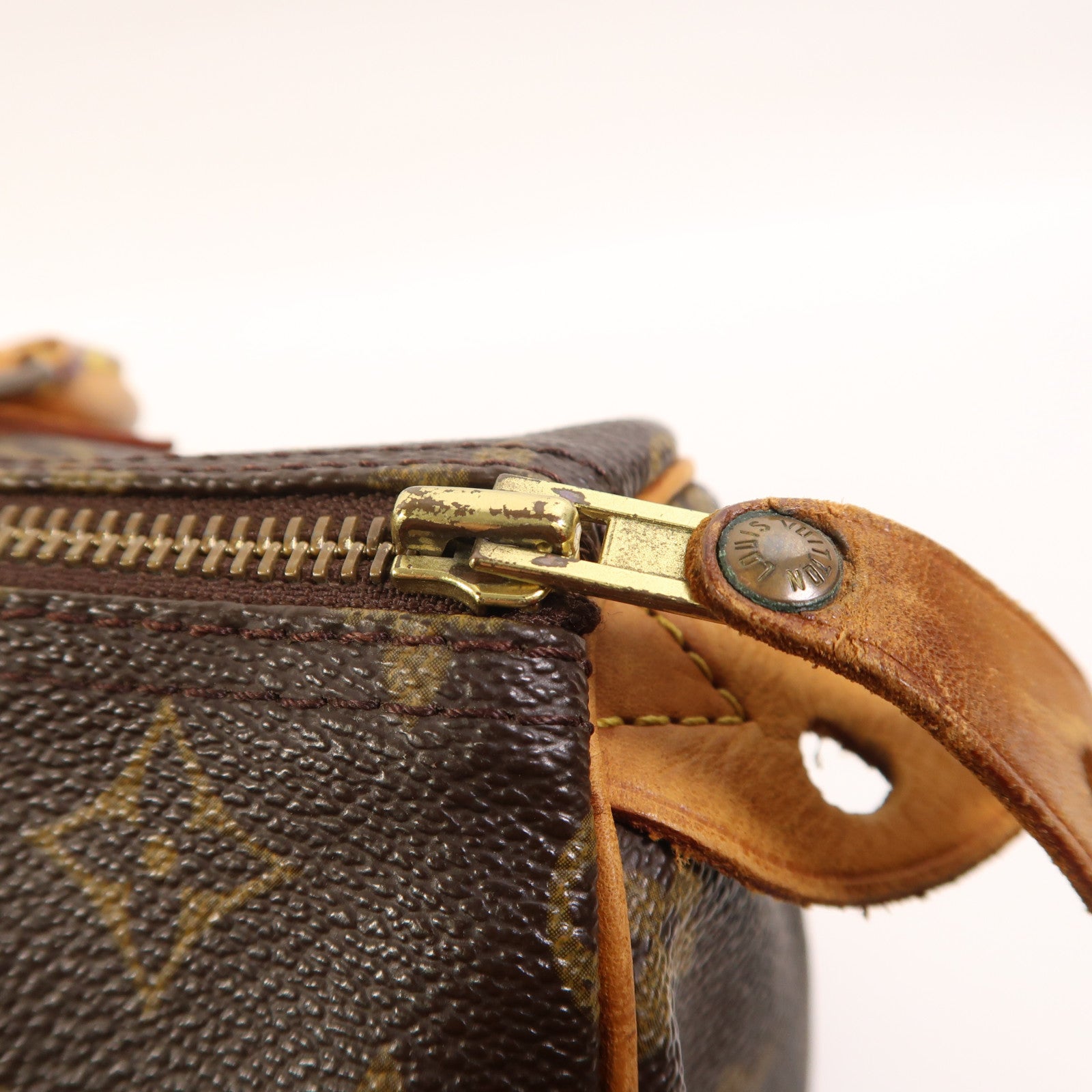 LOUIS VUITTON Monogram Speedy 30金扣手挽袋