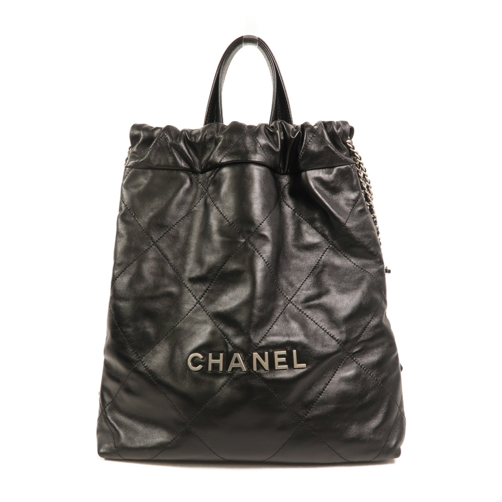CHANEL 牛皮皮革Chanel 22 Backpack鏈帶背包