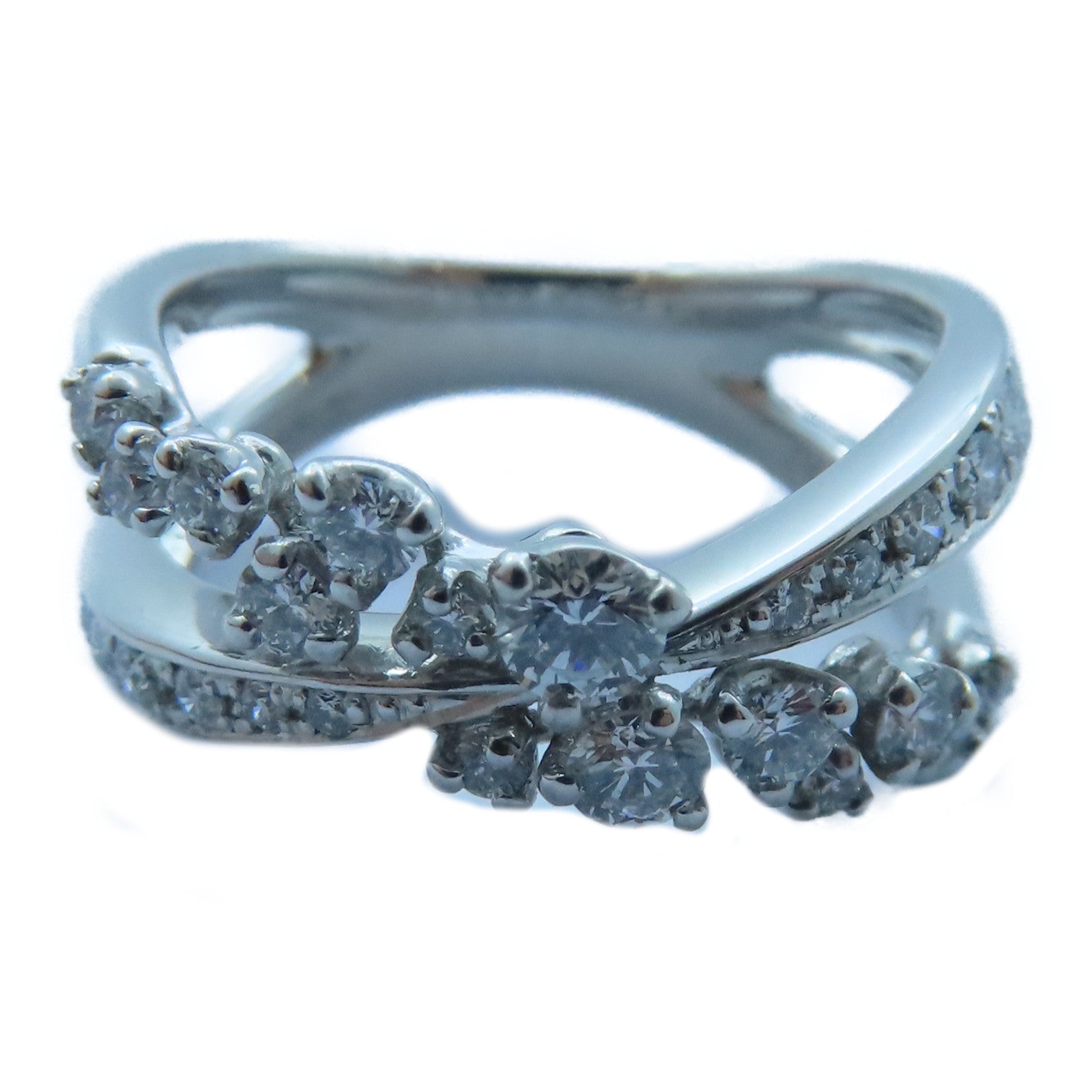 JEWELRY 【激減優惠】18K白金Diamond Ring0.55ct鑽石戒指US#5.5