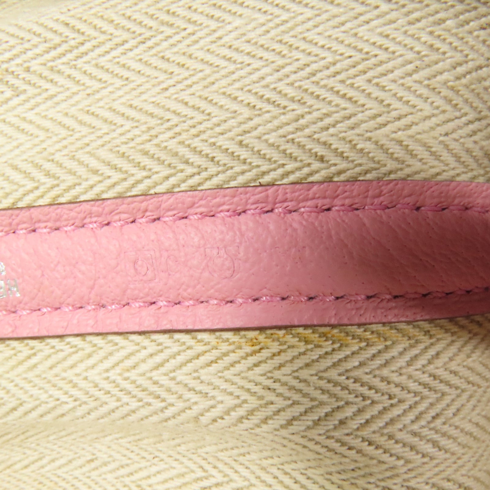 HERMES 【激減優惠】Negonda皮革Garden Party PM銀扣手挽袋Rose Sakura