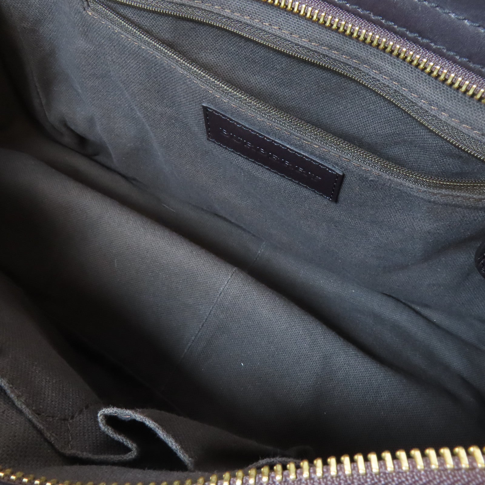 BURBERRY 【激減優惠】塗層帆布2 Way Shoulder金扣手挽肩背兩用袋啡色