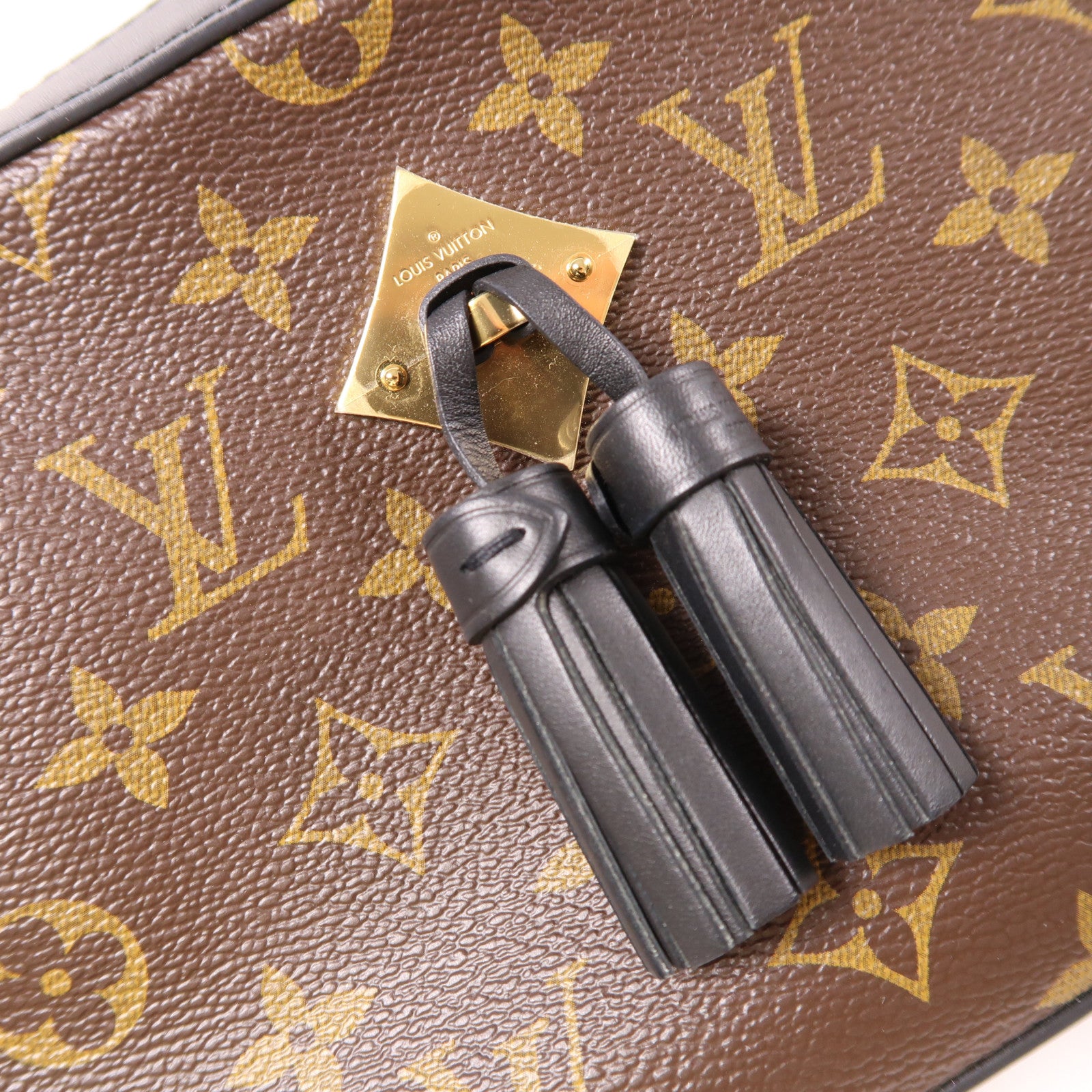 LOUIS VUITTON【激減優惠】 Monogram Saintonge金扣手挽袋棕色