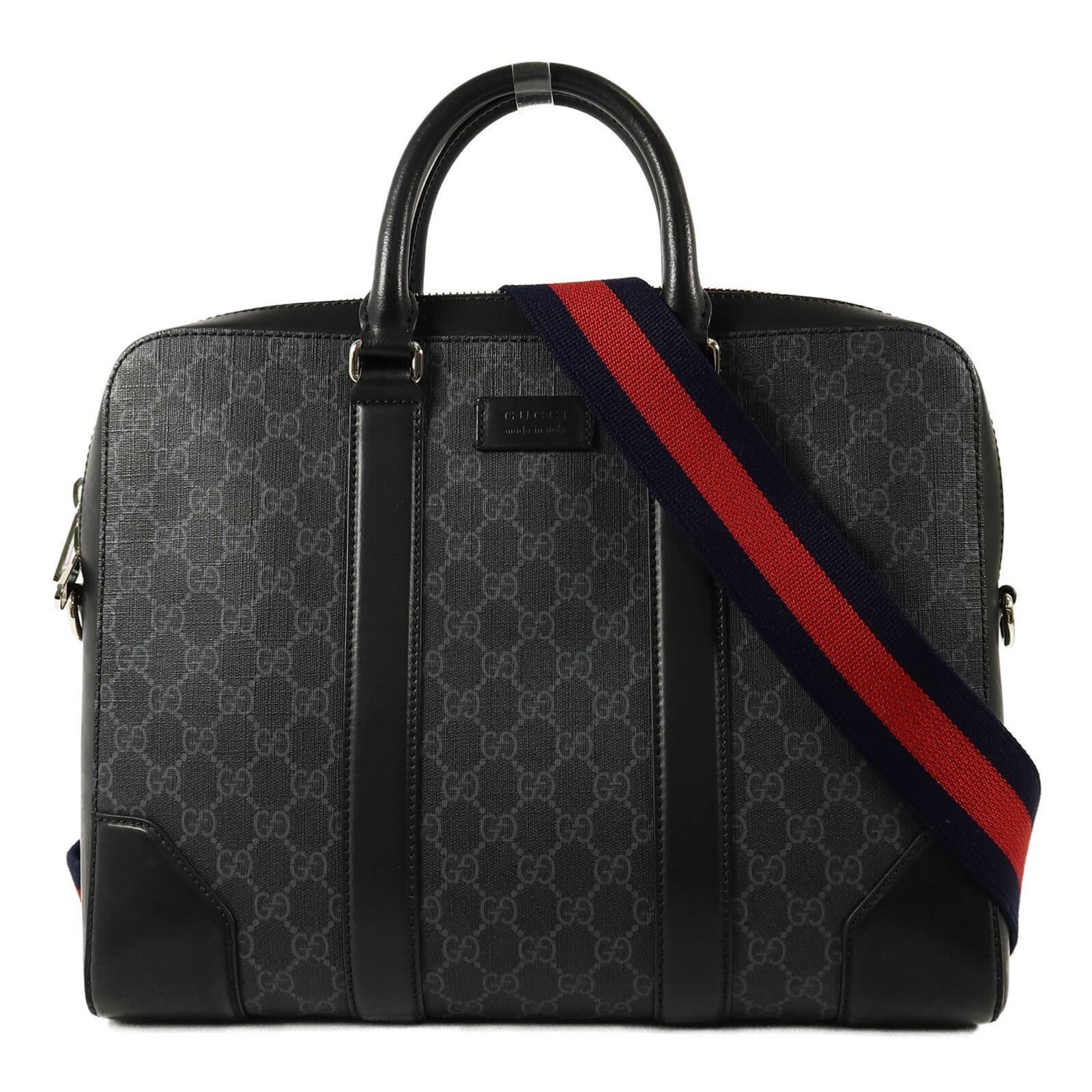 GUCCI 塗層帆布GG Supreme Briefcase肩背袋