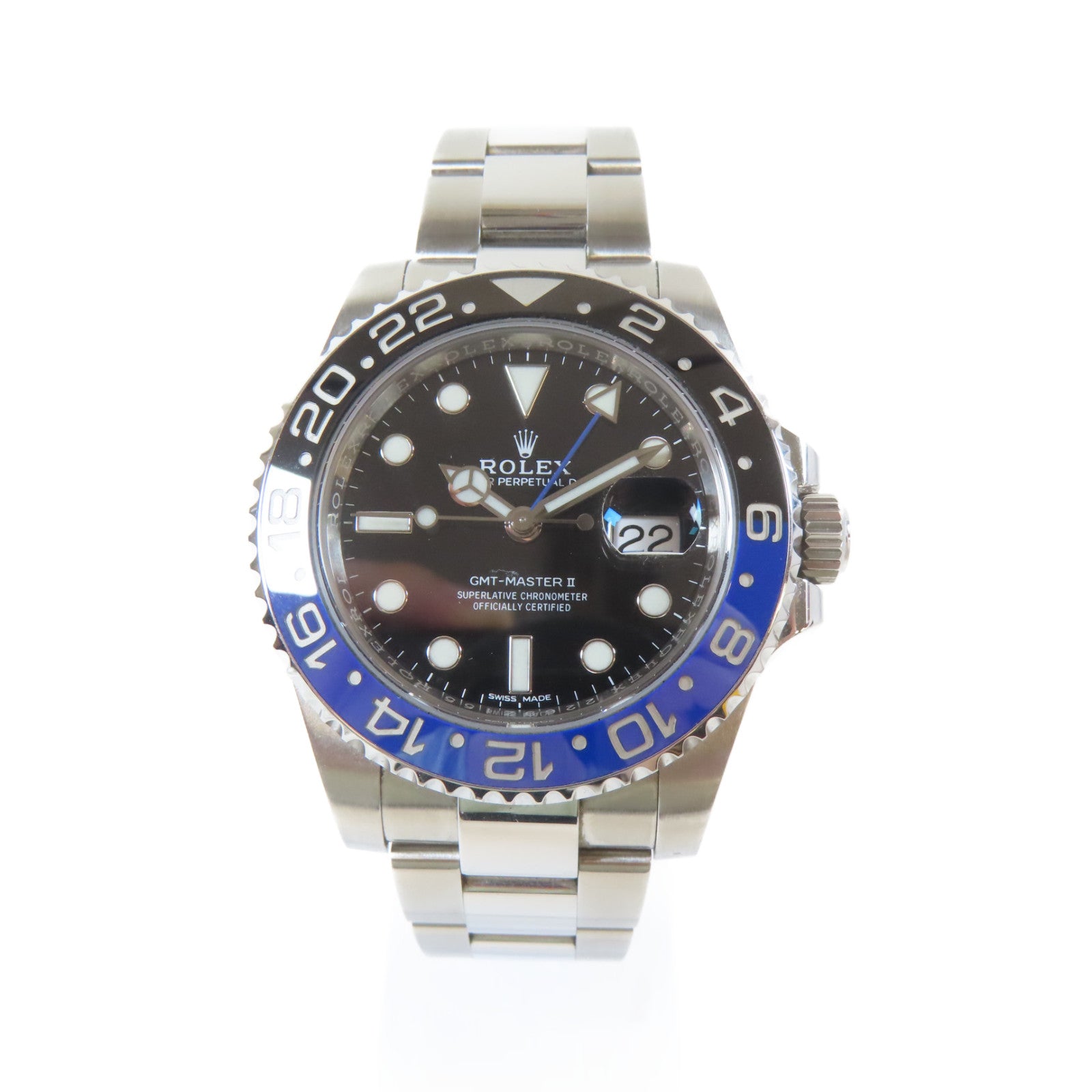 ROLEX GMT Master II Batman不鏽鋼手錶自動機芯黑色