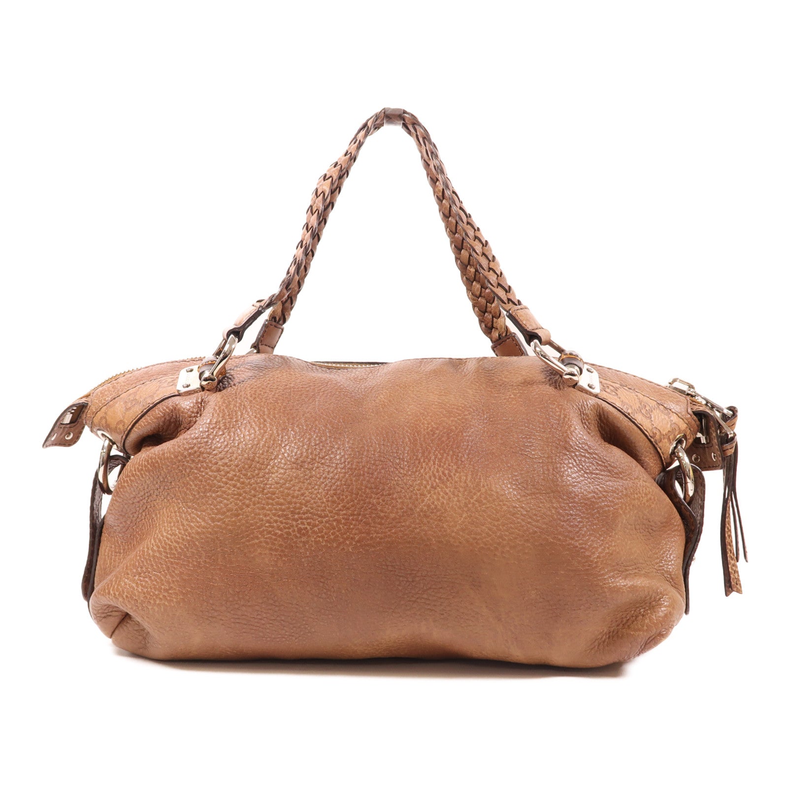 GUCCI 牛皮皮革Shoulder Bag銀扣肩背袋