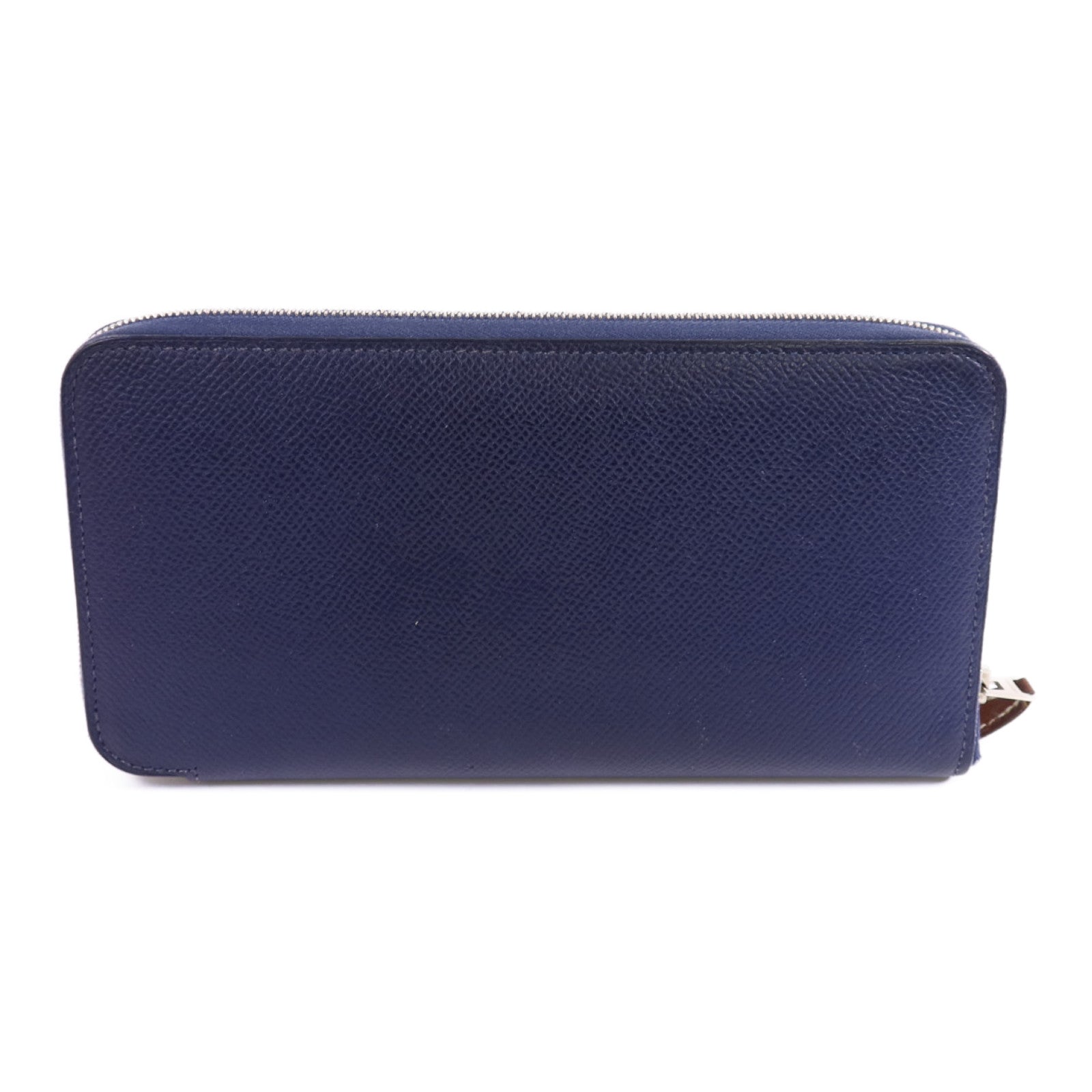 HERMES Epsom皮革Silk'In Classique Long Wallet銀扣拉鏈長錢包