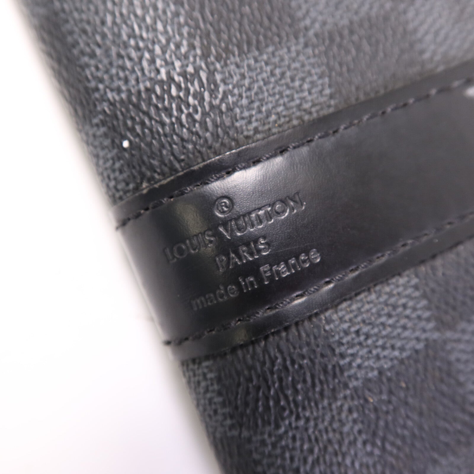 LOUIS VUITTON Damier Graphite Keepall 45 Bandouliere銀扣手挽肩背兩用袋