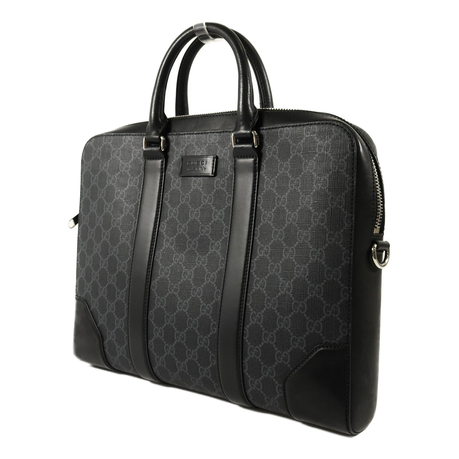 GUCCI 塗層帆布GG Supreme Briefcase肩背袋