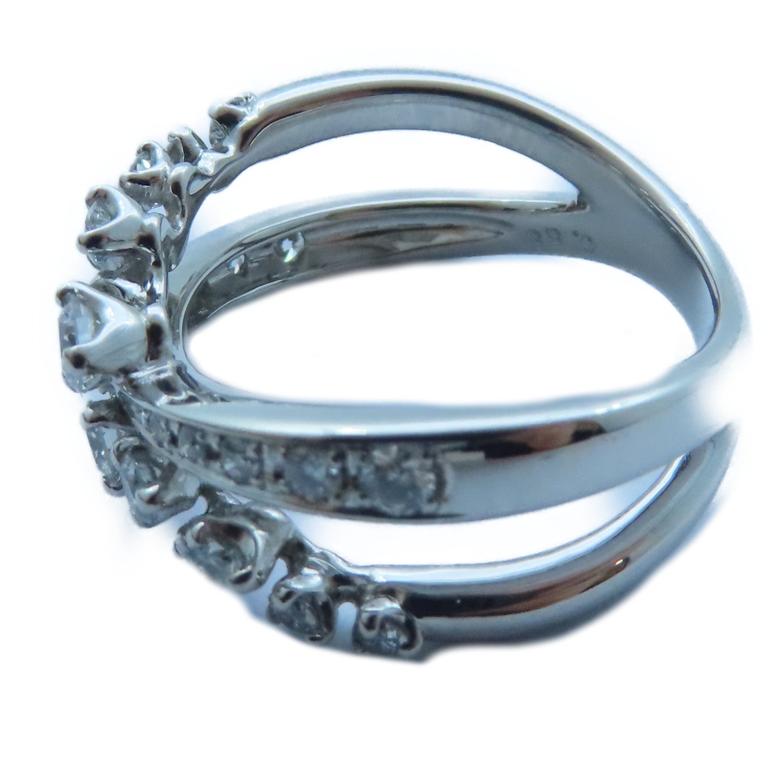 JEWELRY 【激減優惠】18K白金Diamond Ring0.55ct鑽石戒指US#5.5