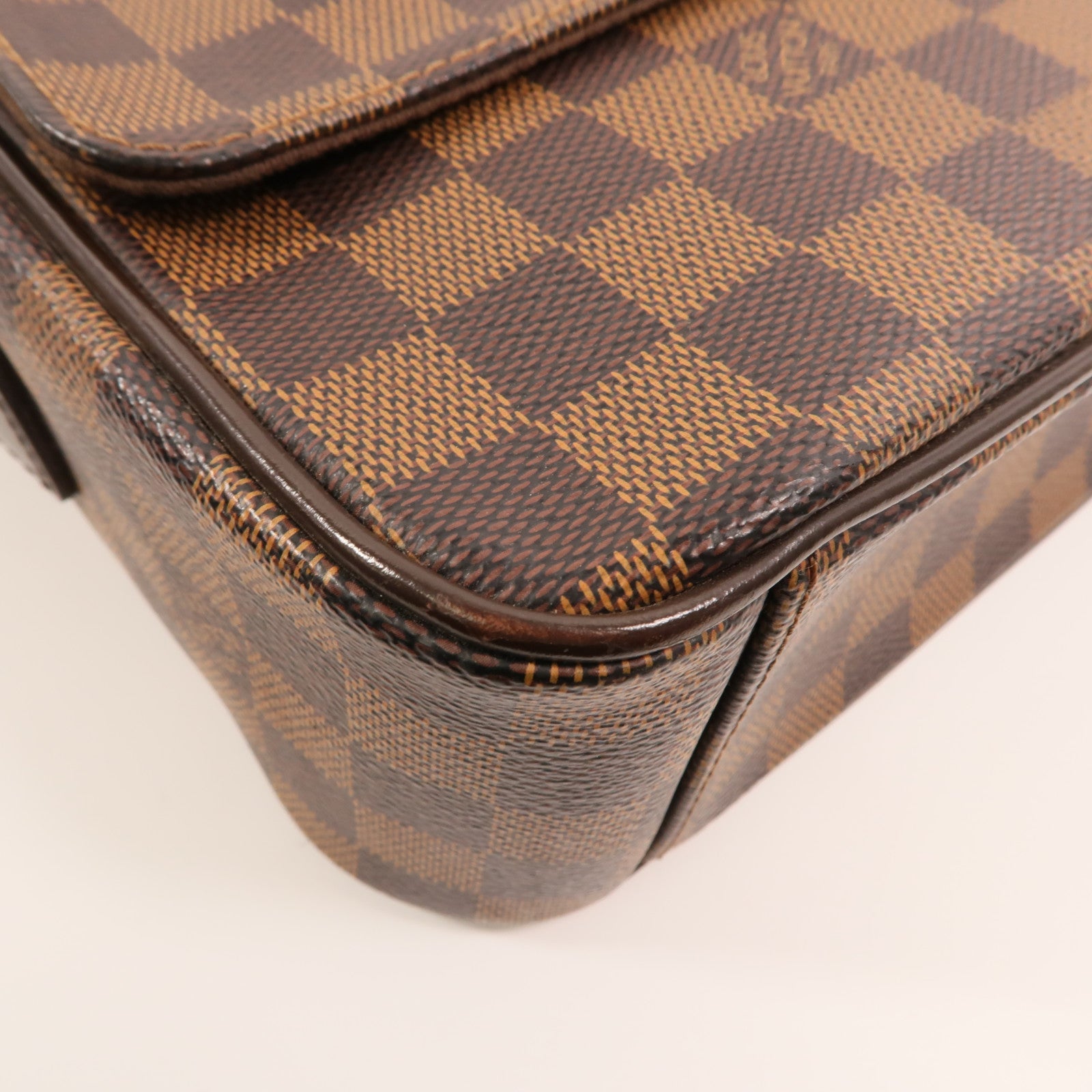 LOUIS VUITTON Damier Shelton MM金扣肩背袋