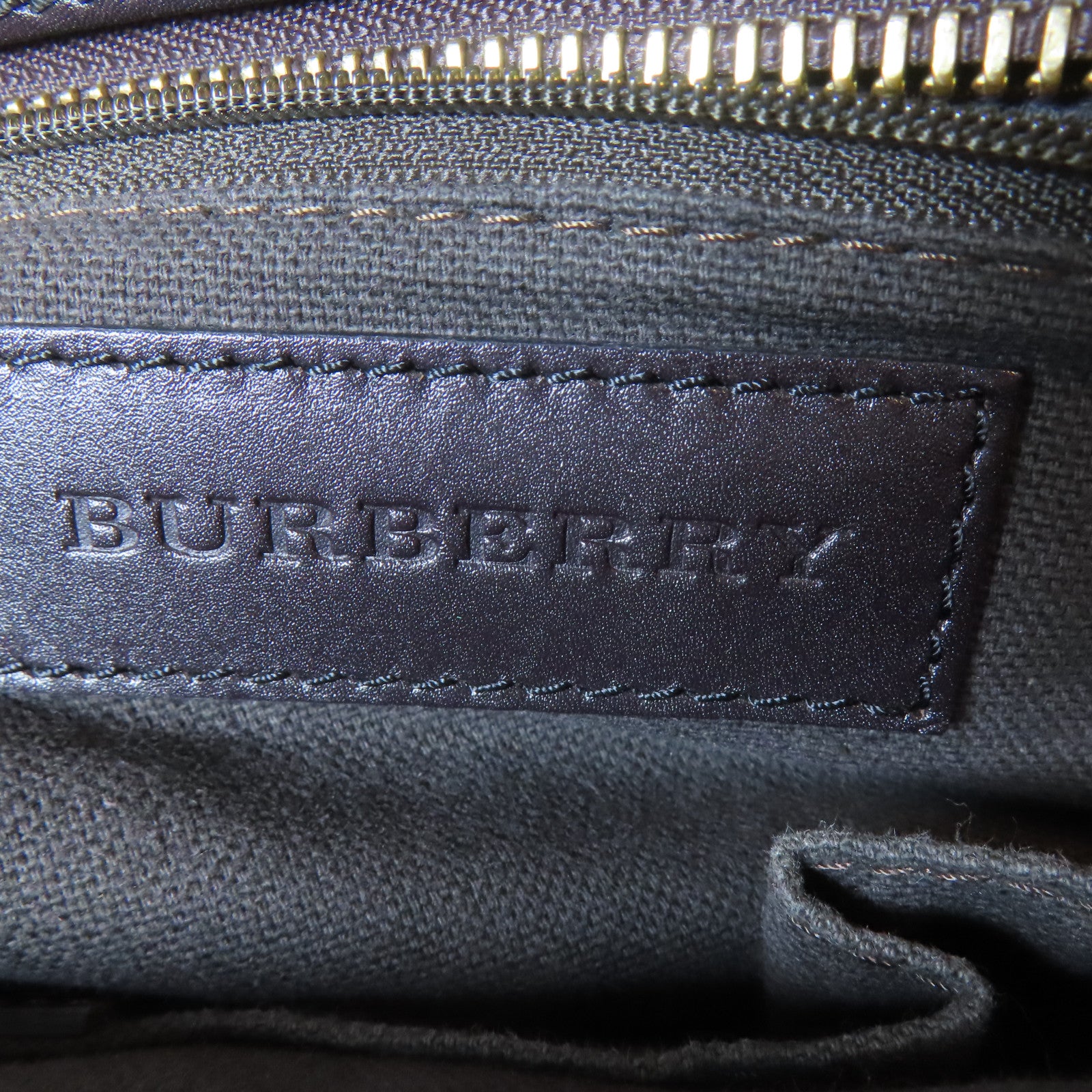 BURBERRY 【激減優惠】塗層帆布2 Way Shoulder金扣手挽肩背兩用袋啡色