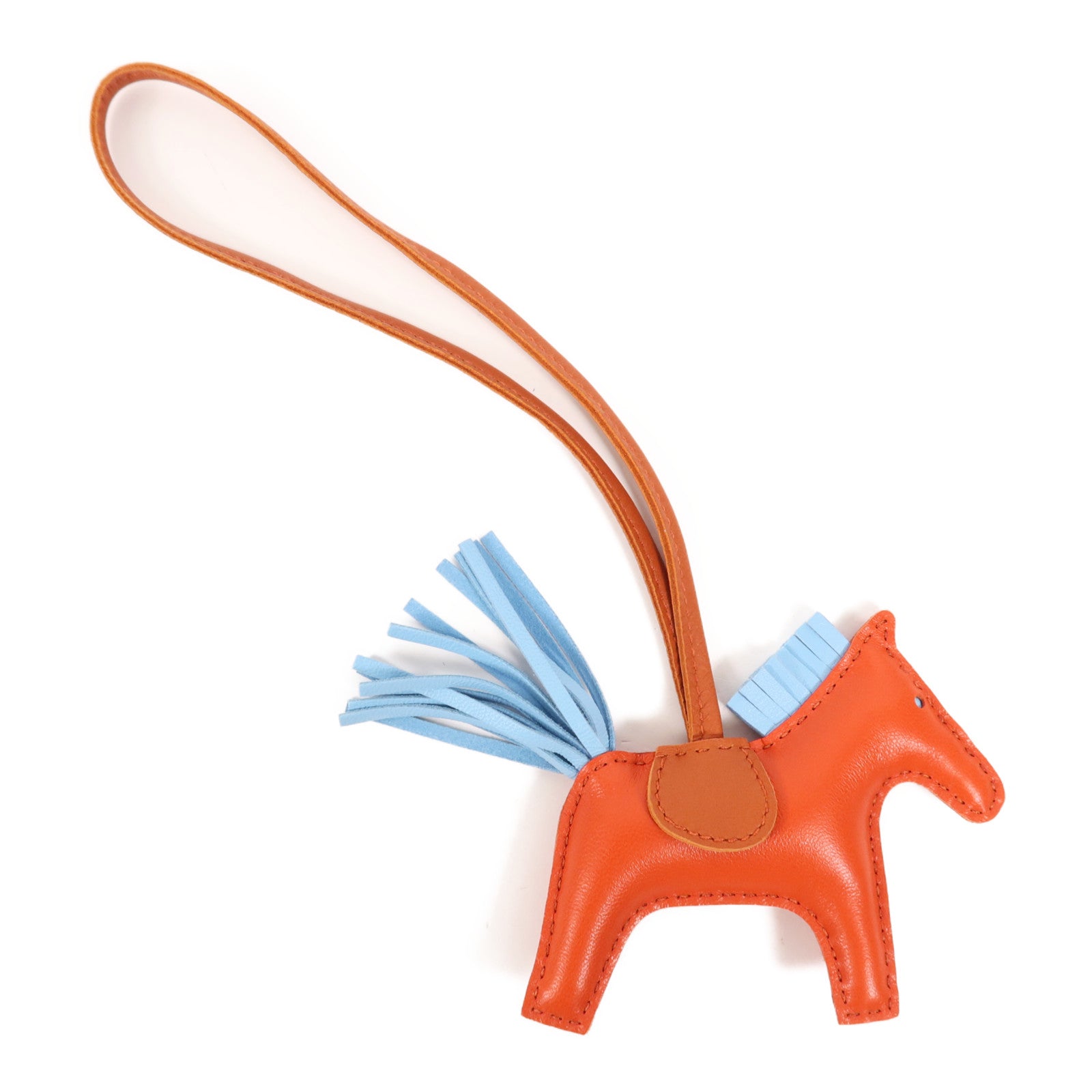 HERMES 皮革Rodeo PM掛飾