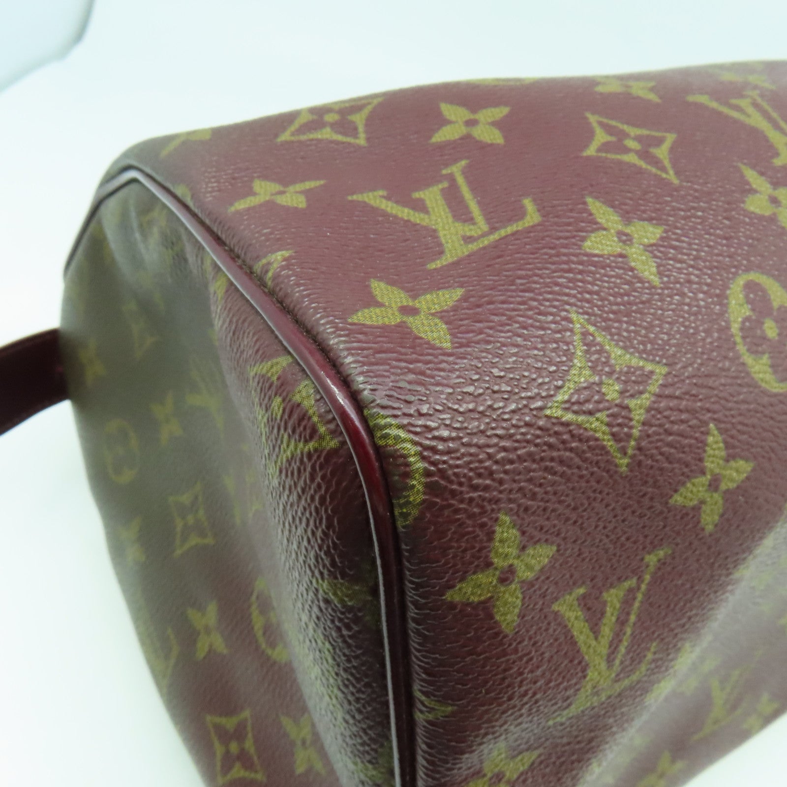 LOUIS VUITTON 【清倉大減價】Monogram Speedy Mirage金扣手挽袋啡色/紫色