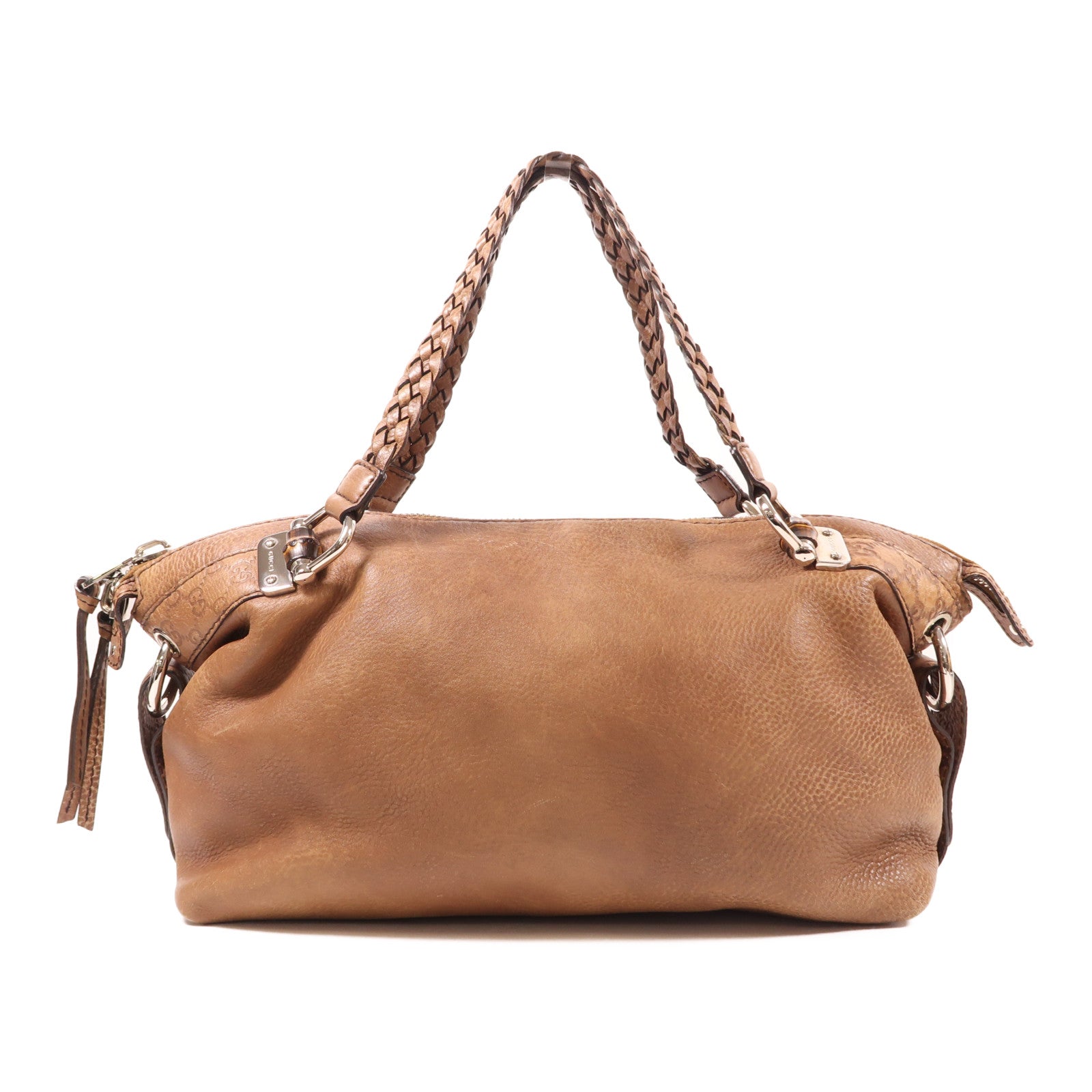 GUCCI 牛皮皮革Shoulder Bag銀扣肩背袋