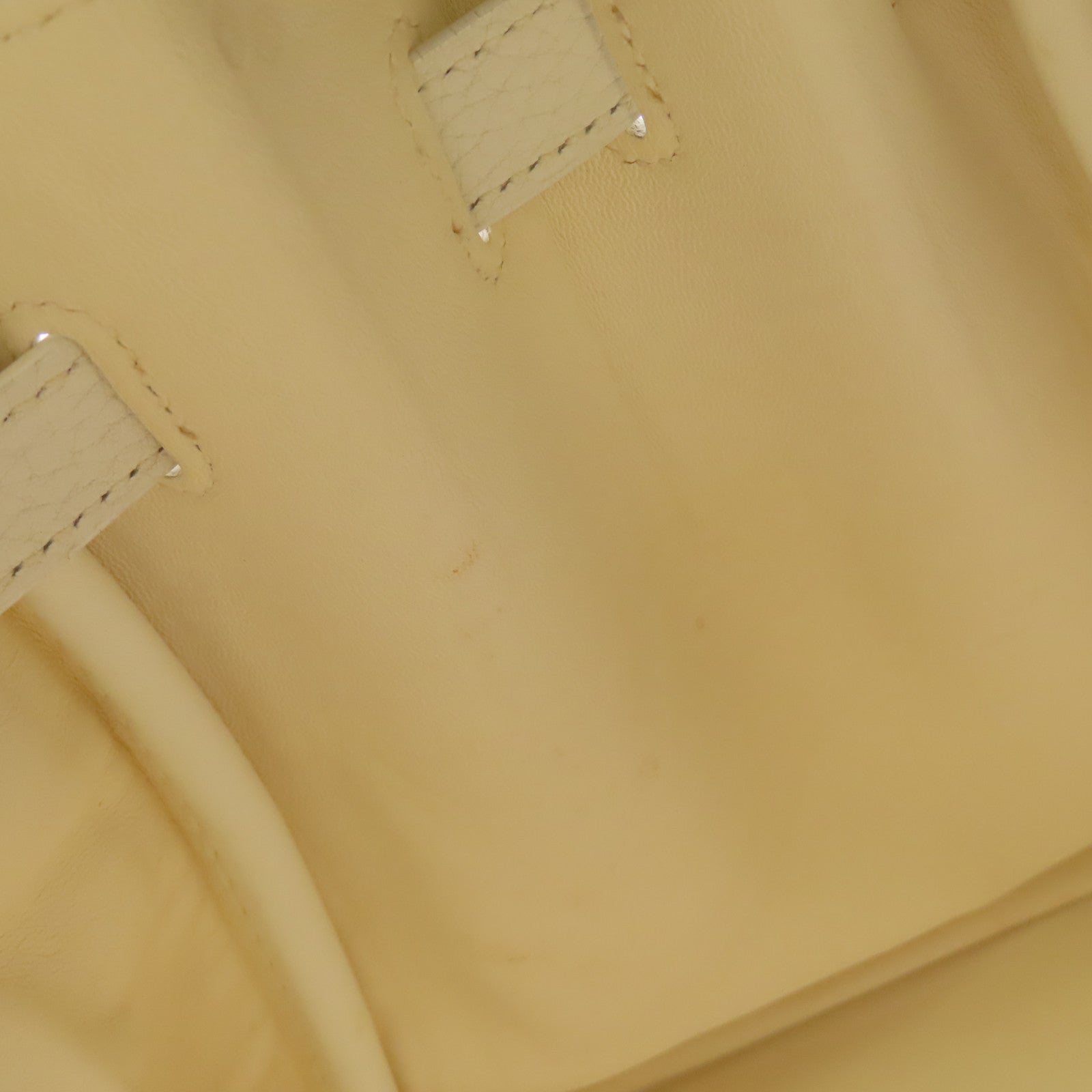 HERMES Clemence皮革Birkin 35銀扣手挽袋White