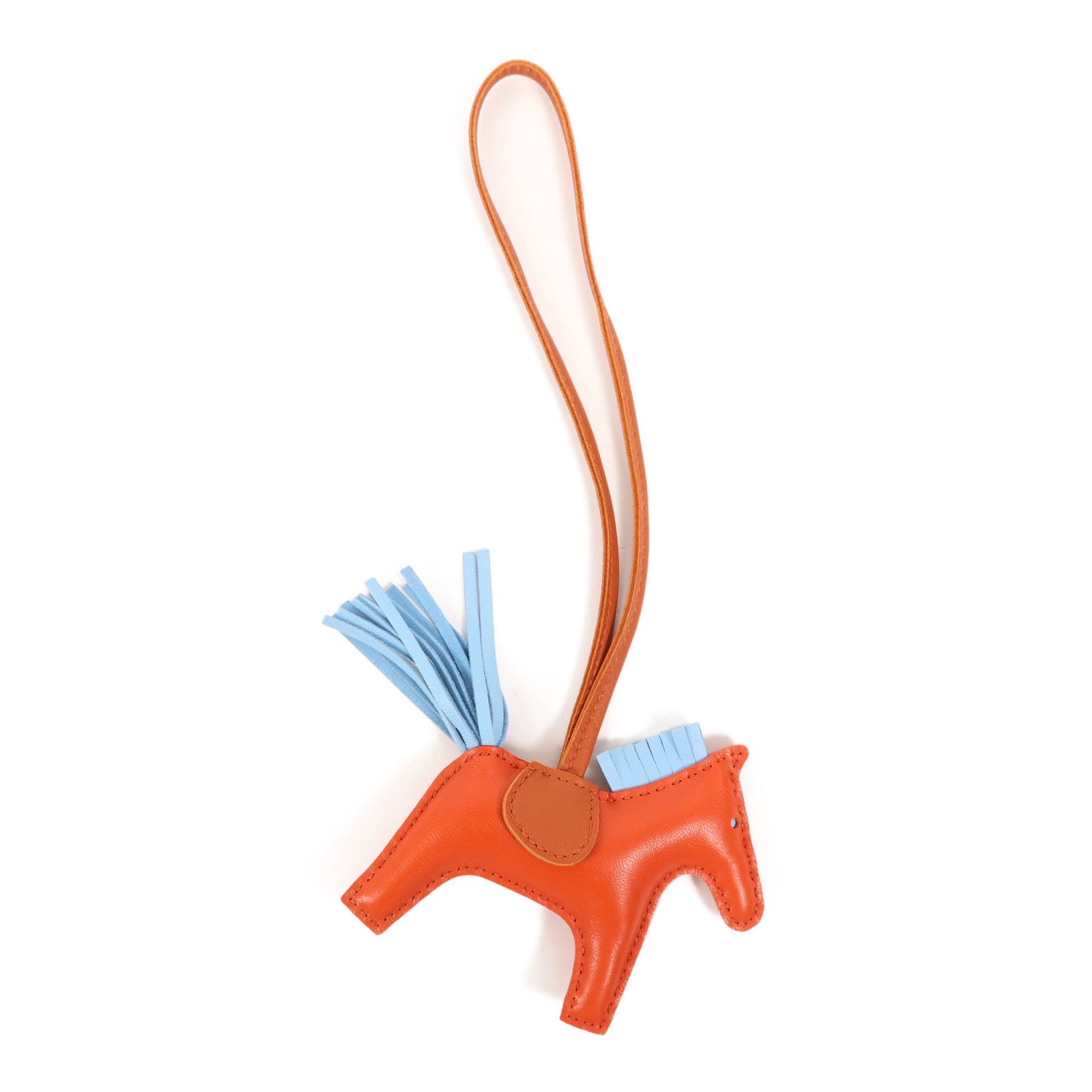 HERMES 皮革Rodeo PM掛飾