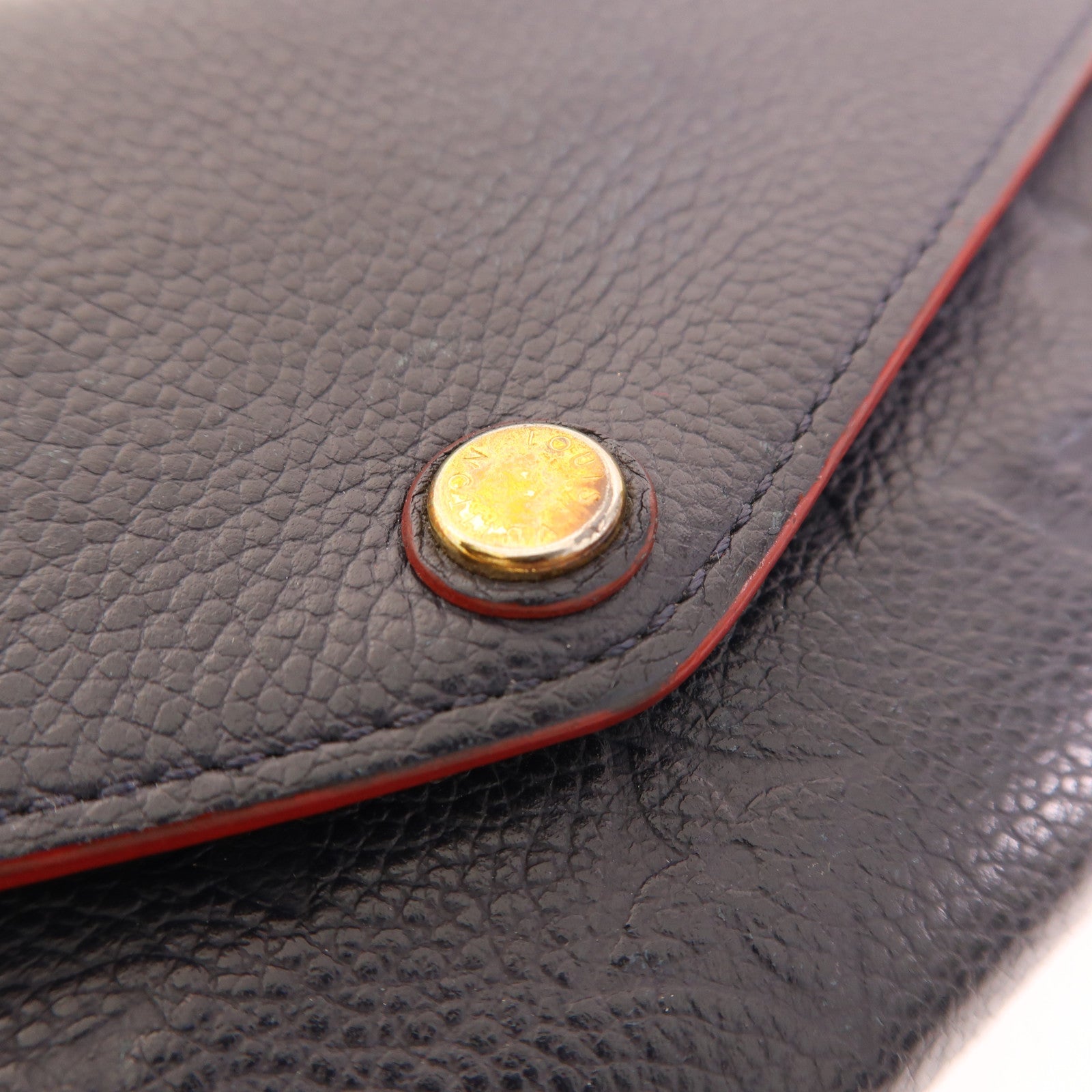 LOUIS VUITTON Monogram Empreinte Sarah Long Wallet金扣長錢包