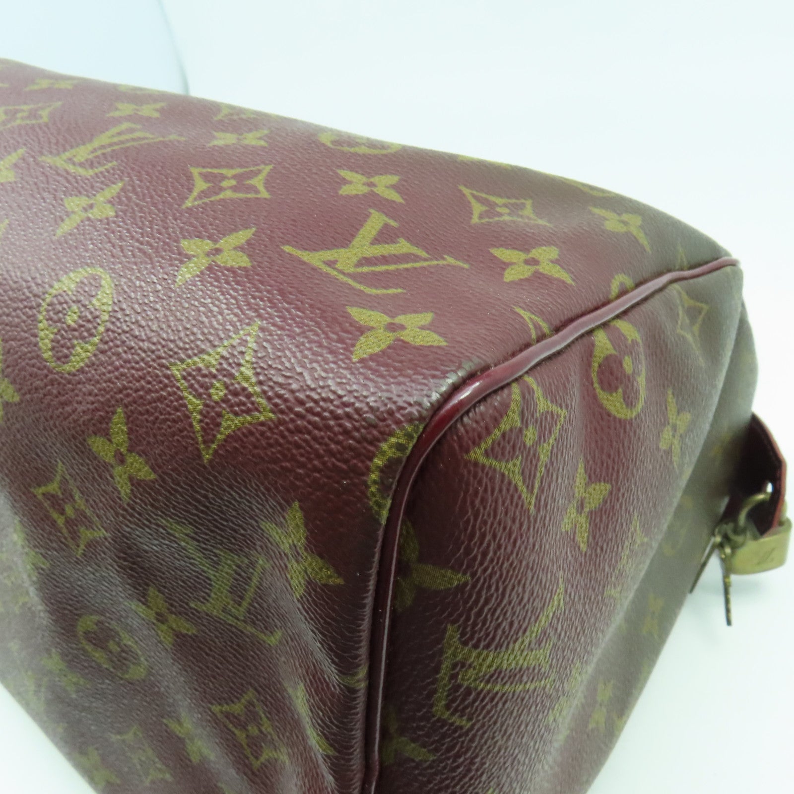 LOUIS VUITTON 【清倉大減價】Monogram Speedy Mirage金扣手挽袋啡色/紫色