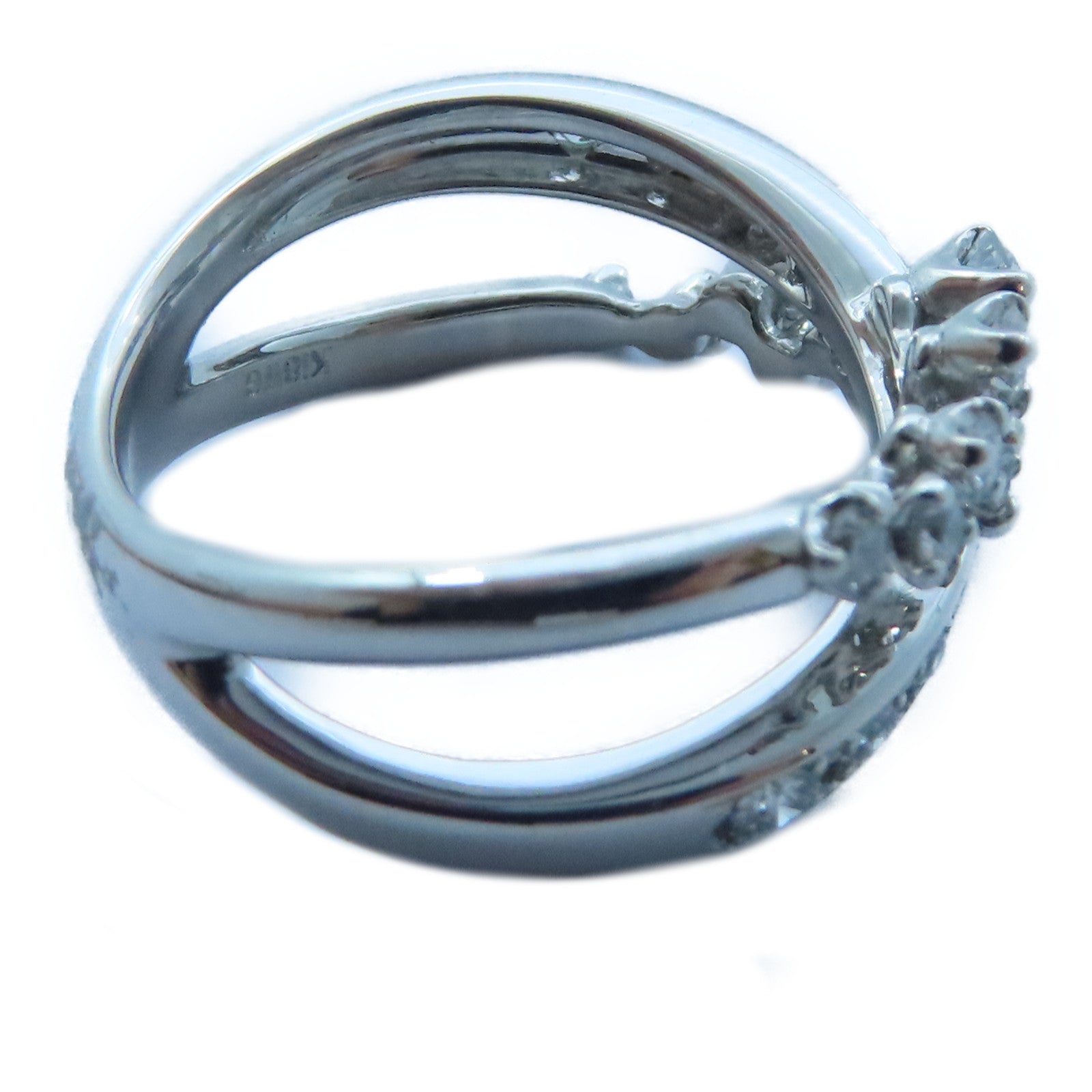 JEWELRY 【激減優惠】18K白金Diamond Ring0.55ct鑽石戒指US#5.5