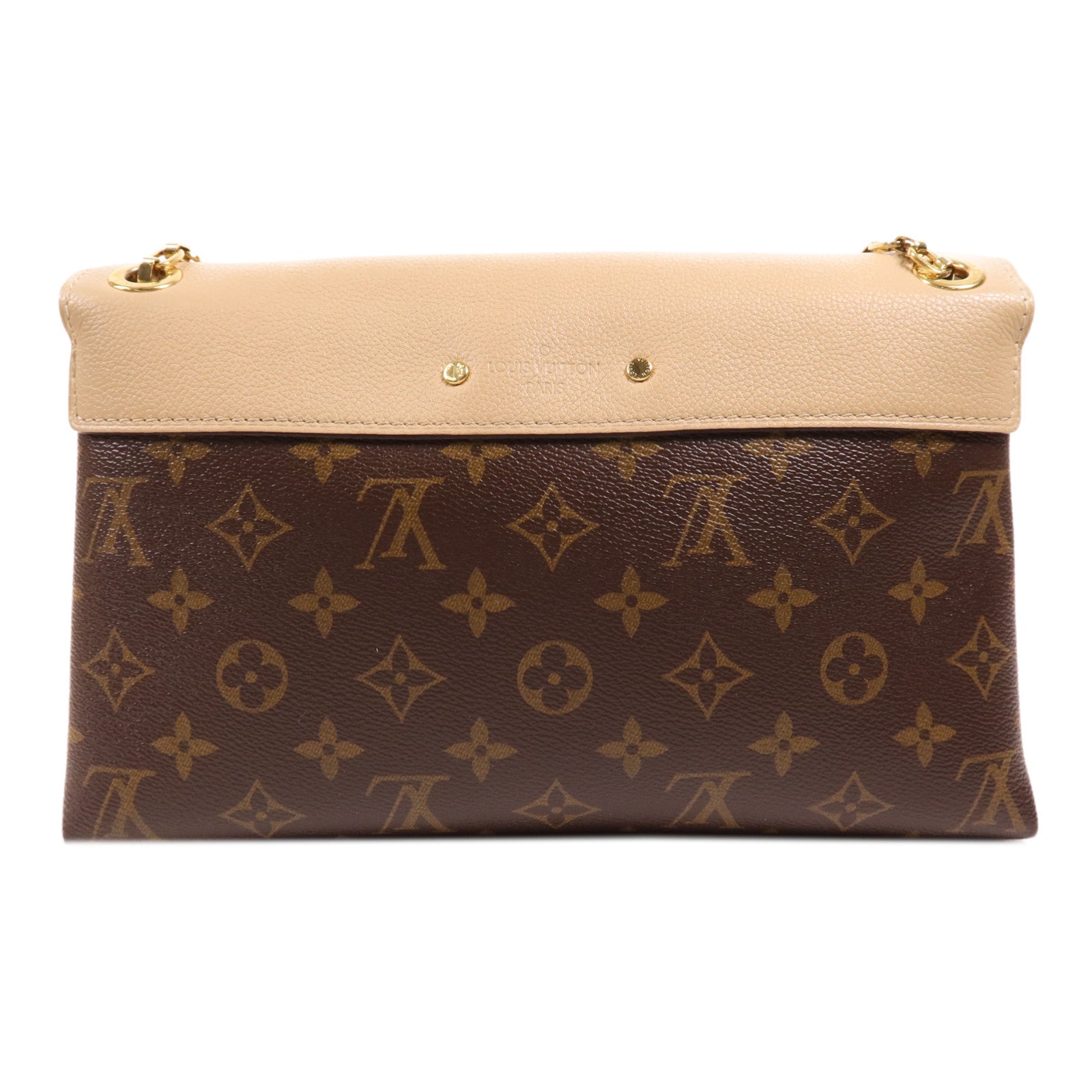 LOUIS VUITTON Monogram Pallas Chain金扣鏈帶肩背袋