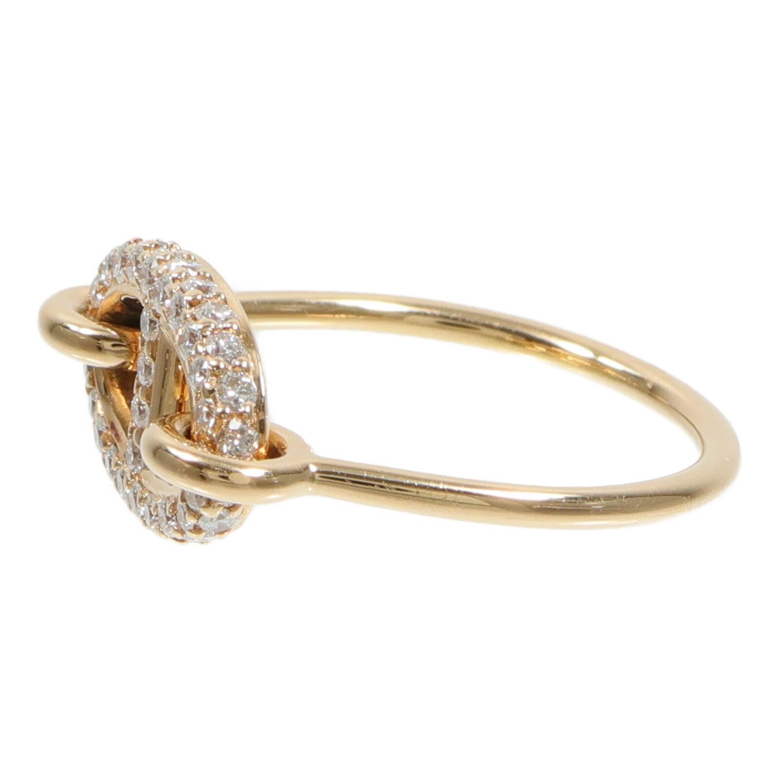 HERMES 18K玫瑰金Farandole Ring鑽石戒指