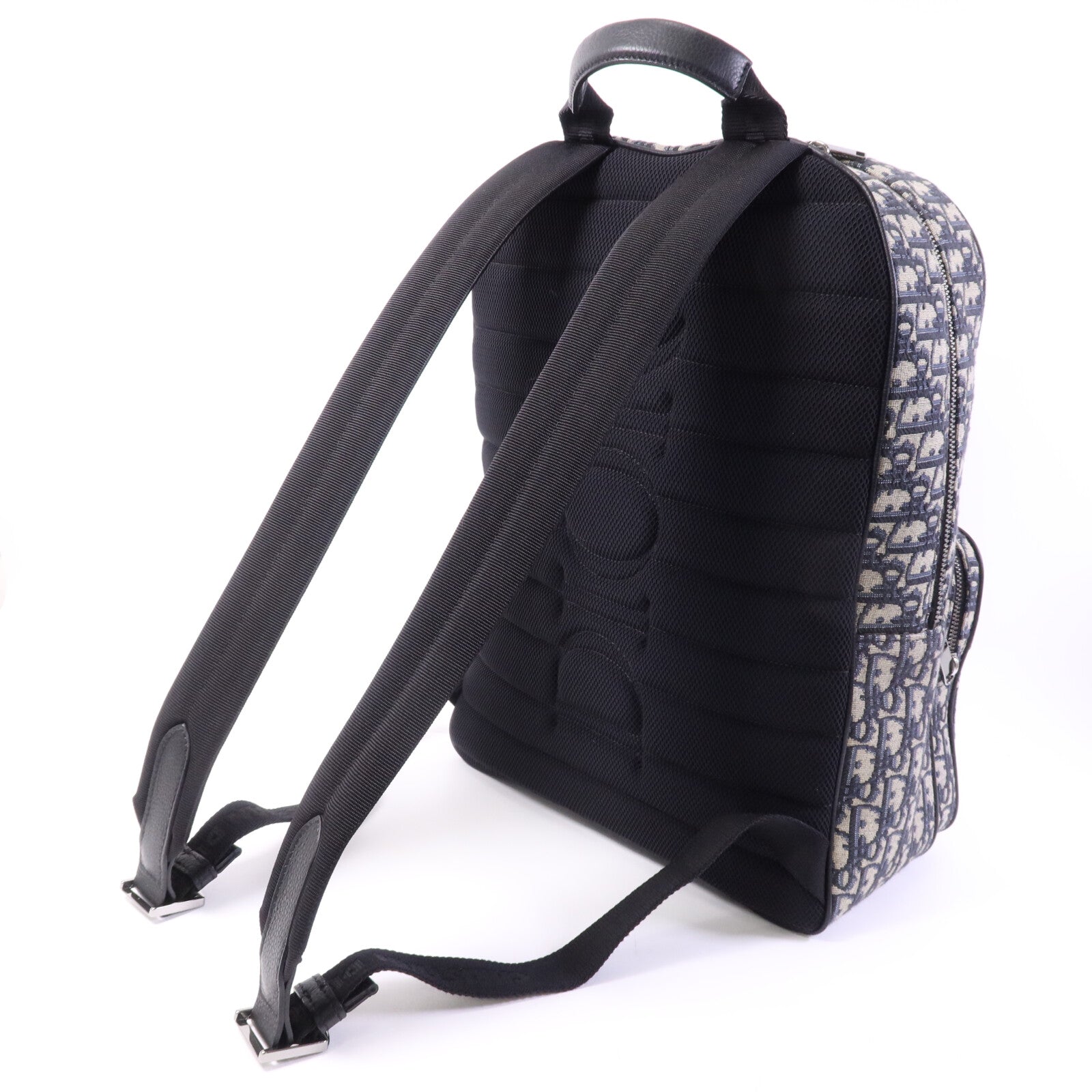 Dior 帆布Safari Backpack銀扣背包