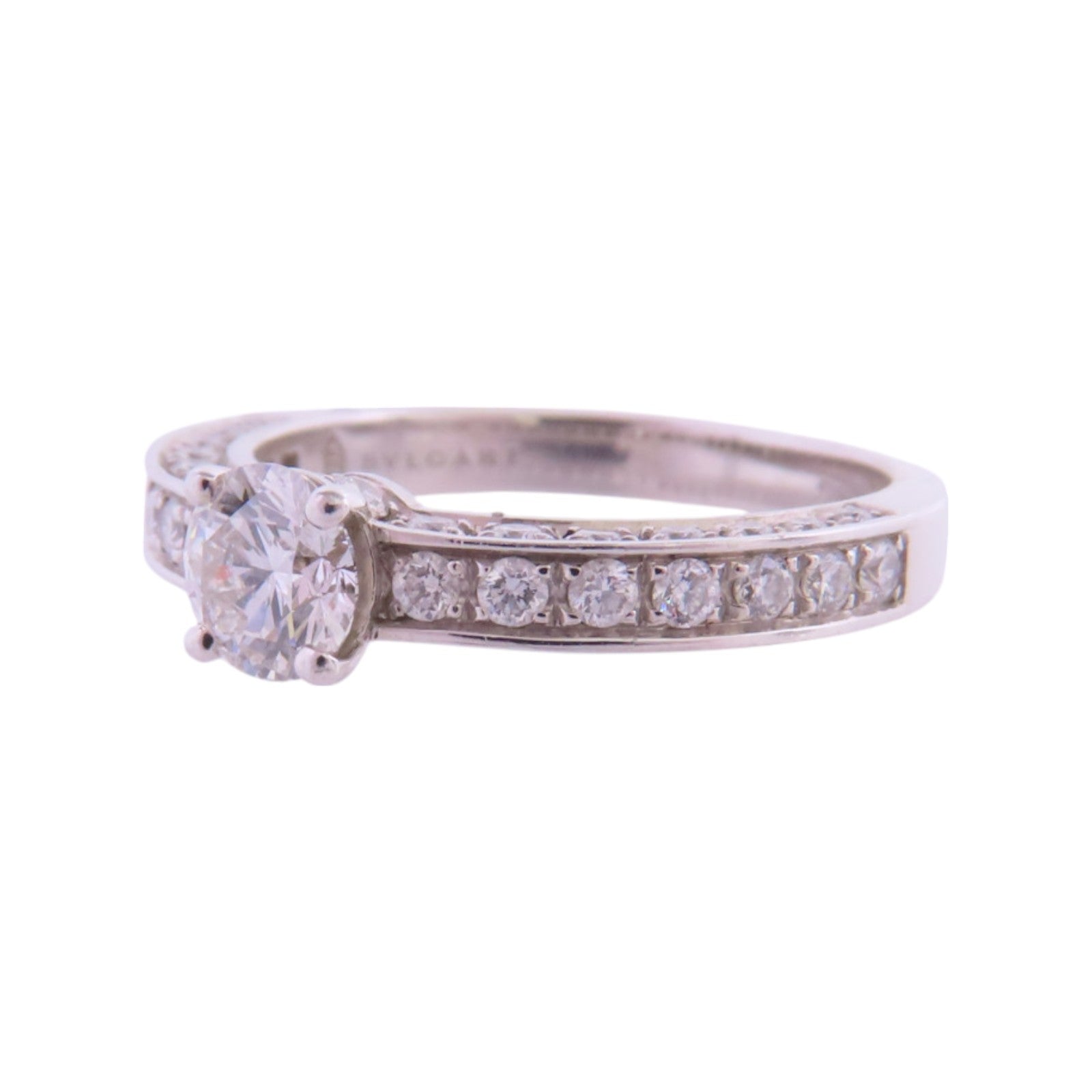 BVLGARI PT950鉑金Diamond Ring戒指US#4.5