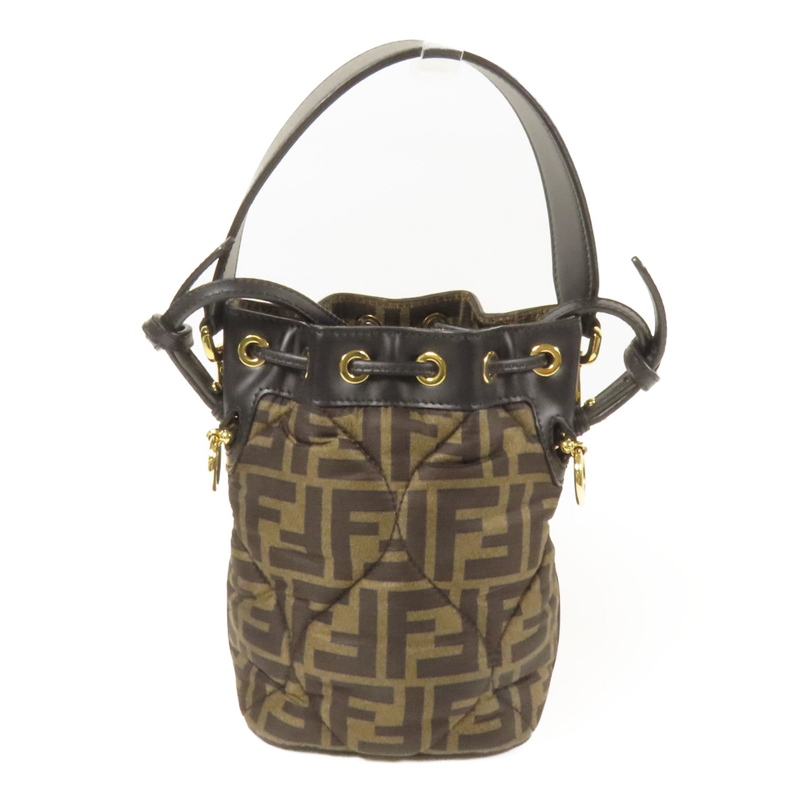 FENDI 帆布Mon Tresor金扣手挽肩背兩用袋