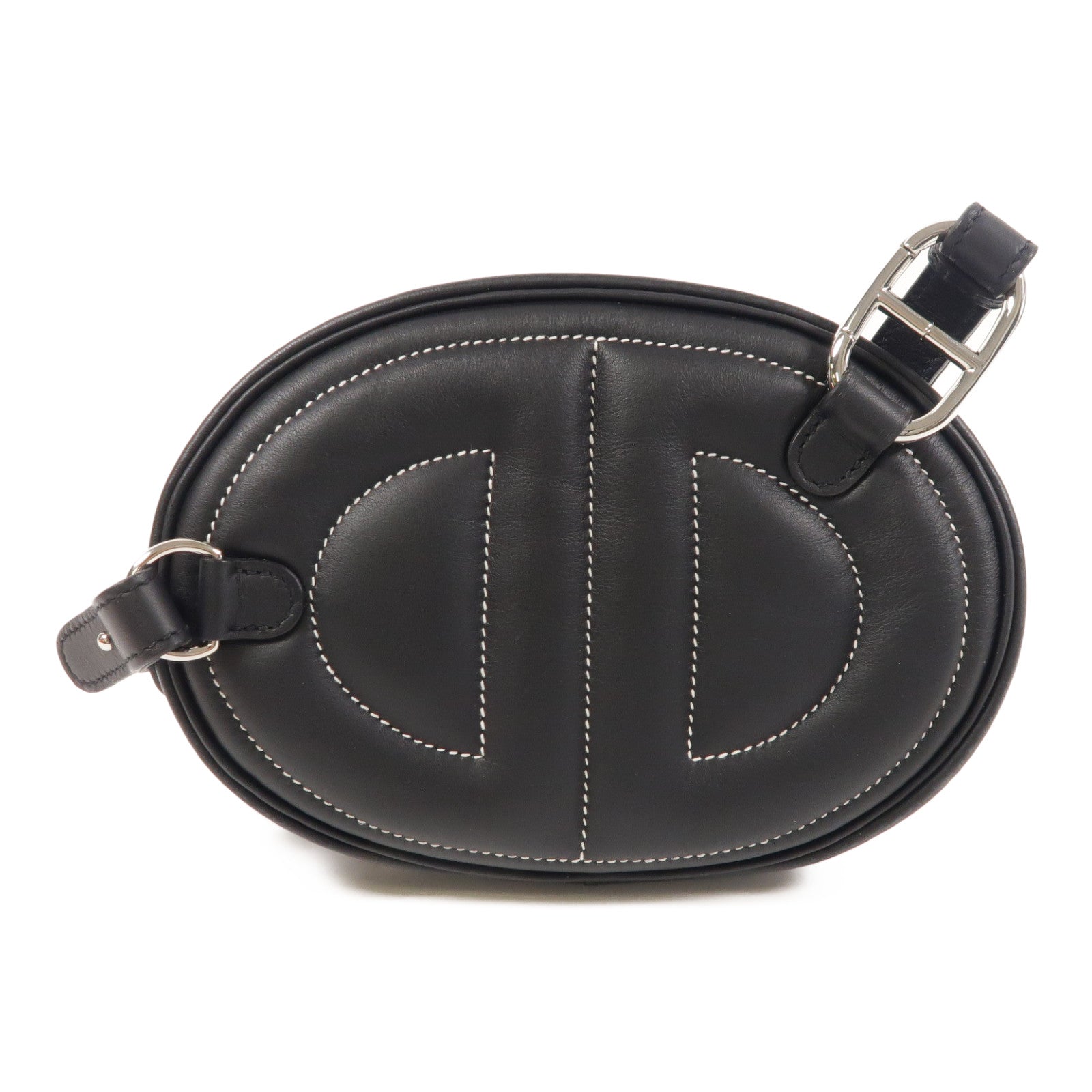 HERMES Swift皮革In The Loop Belt Bag銀扣腰包