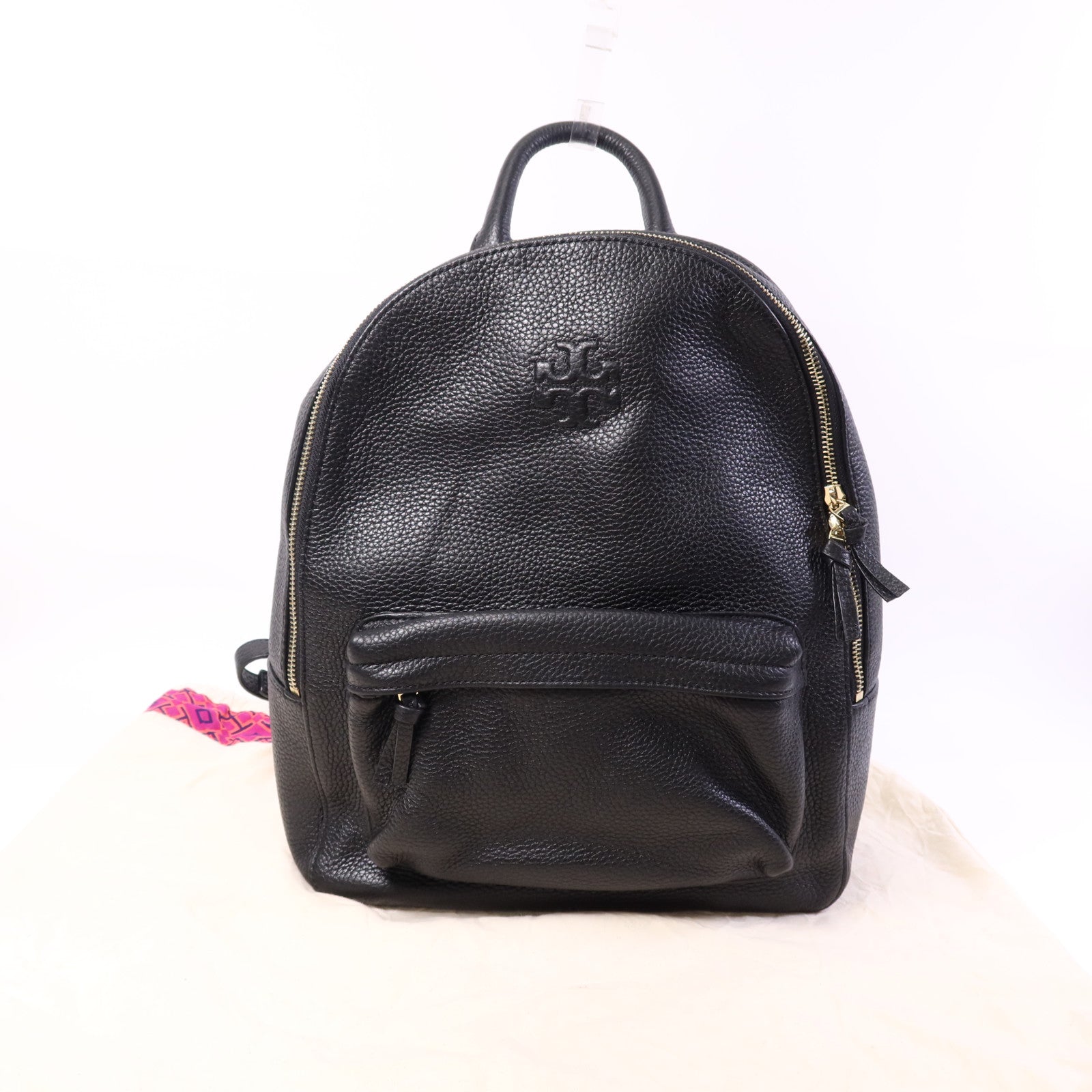 Tory Burch 牛皮皮革Backpack金扣肩背袋