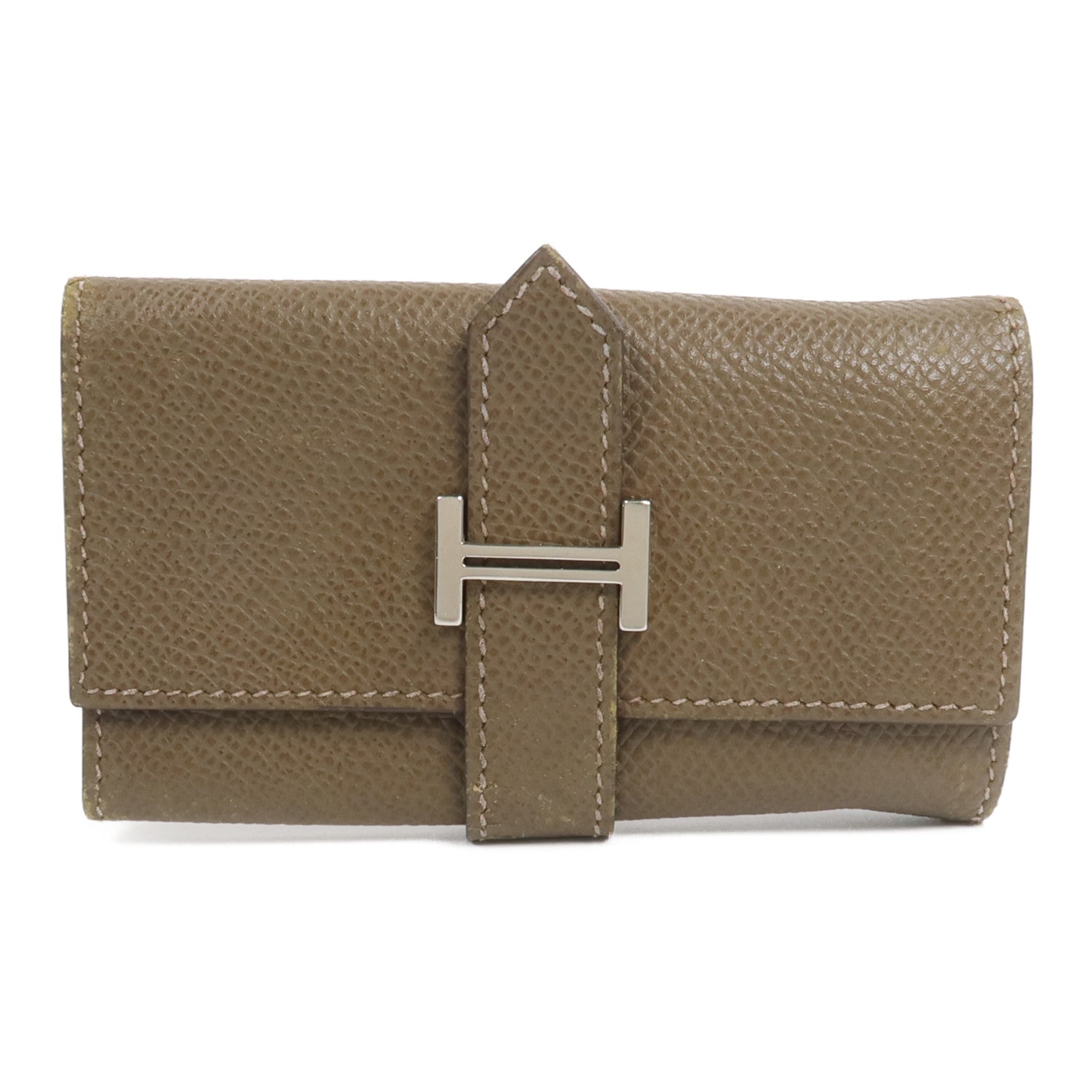 HERMES Epsom皮革Bearn Key Holder鎖匙包Etain