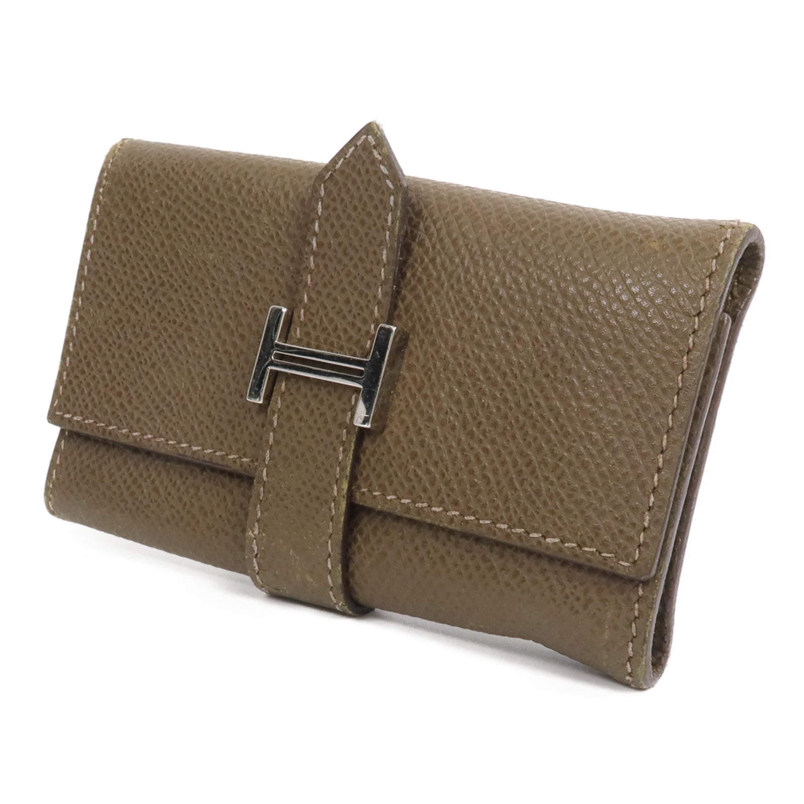HERMES Epsom皮革Bearn Key Holder鎖匙包Etain