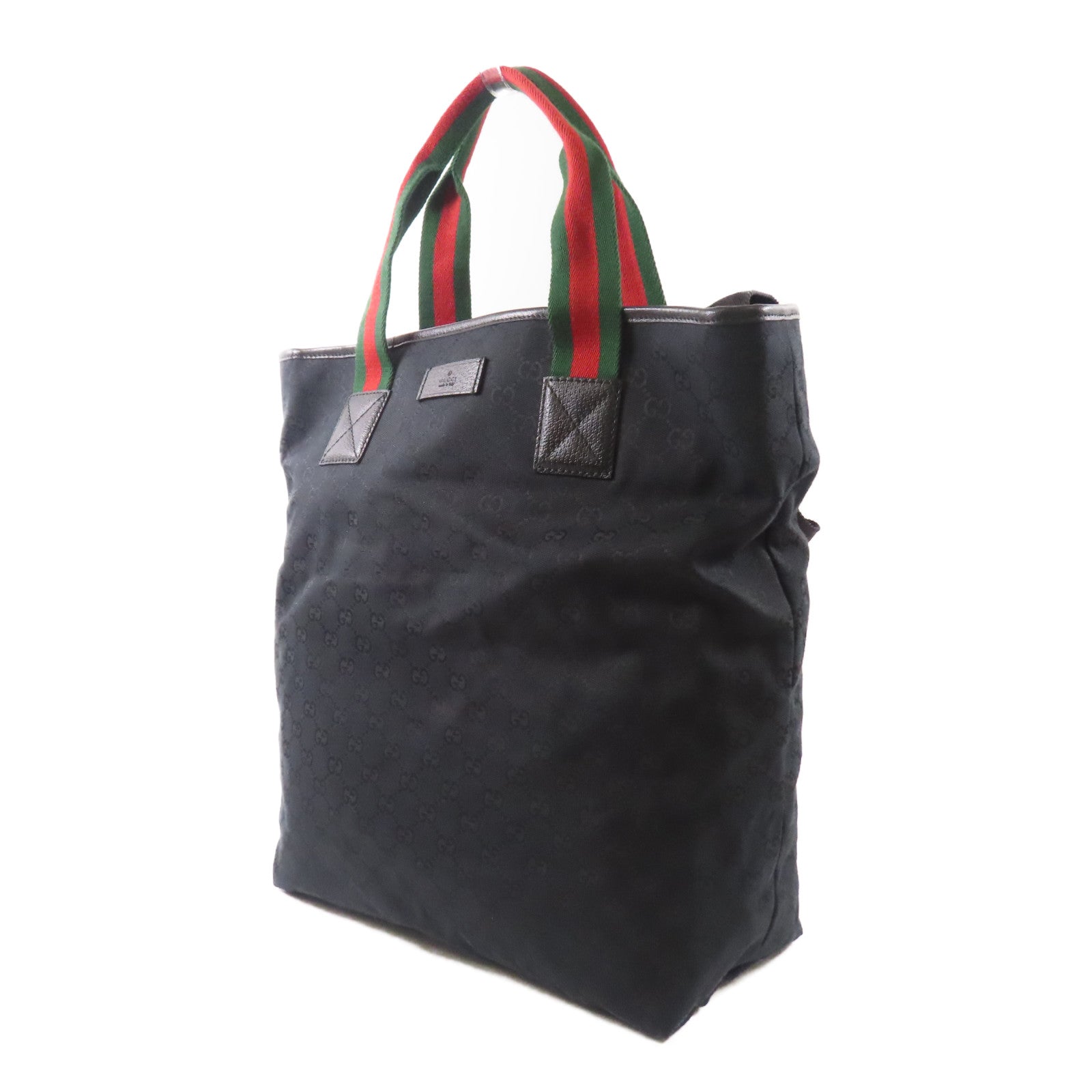 GUCCI 帆布2 Way Shoulder Bag銀扣手挽肩背兩用袋