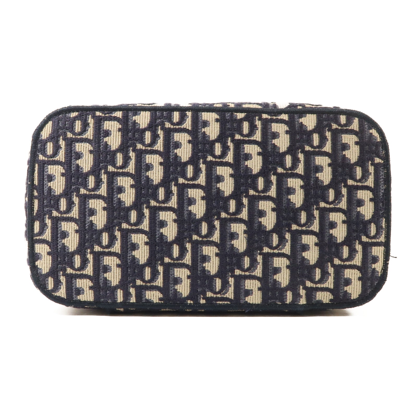 Dior 帆布Travel Vanity Case銀扣手挽袋