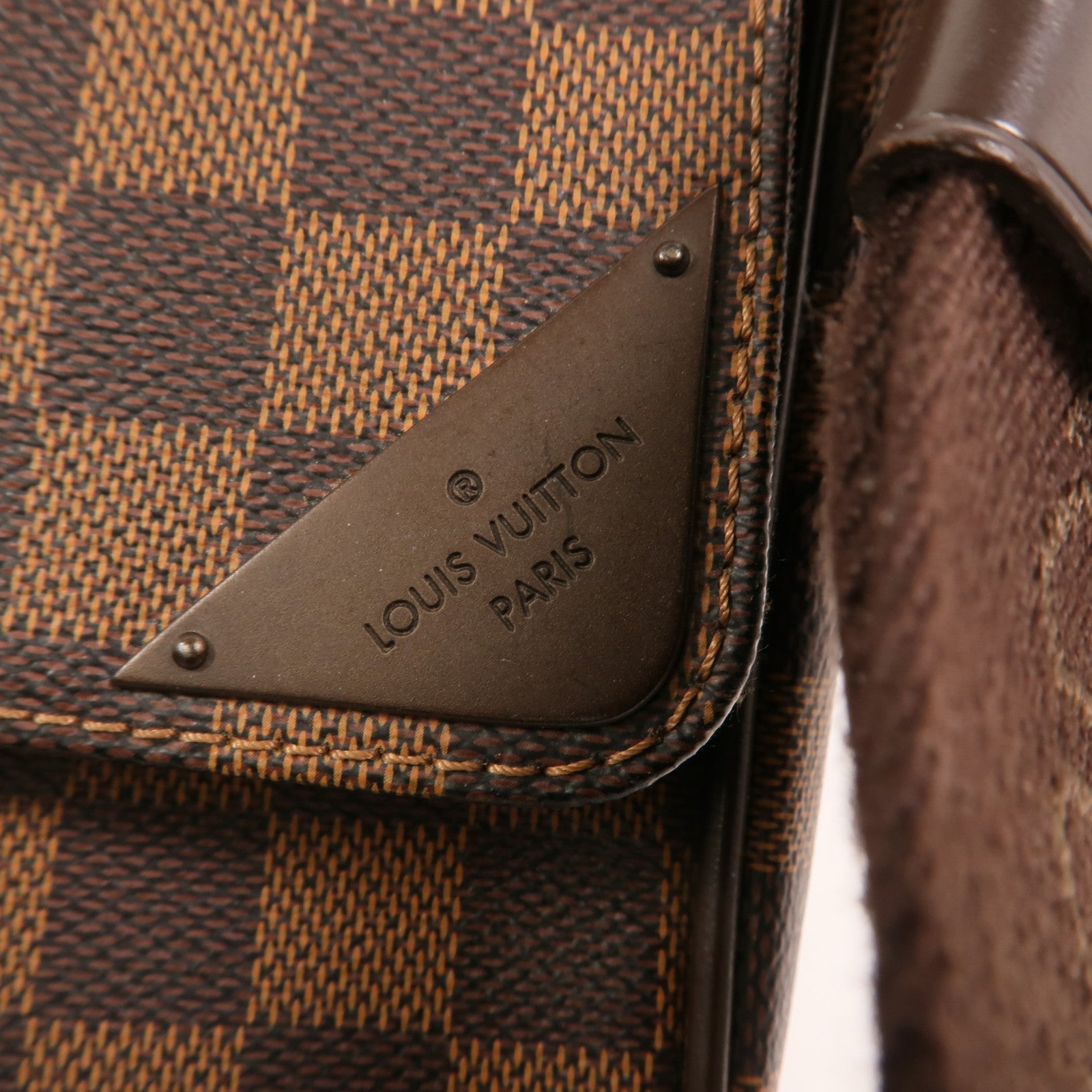 LOUIS VUITTON Damier Shelton MM金扣肩背袋