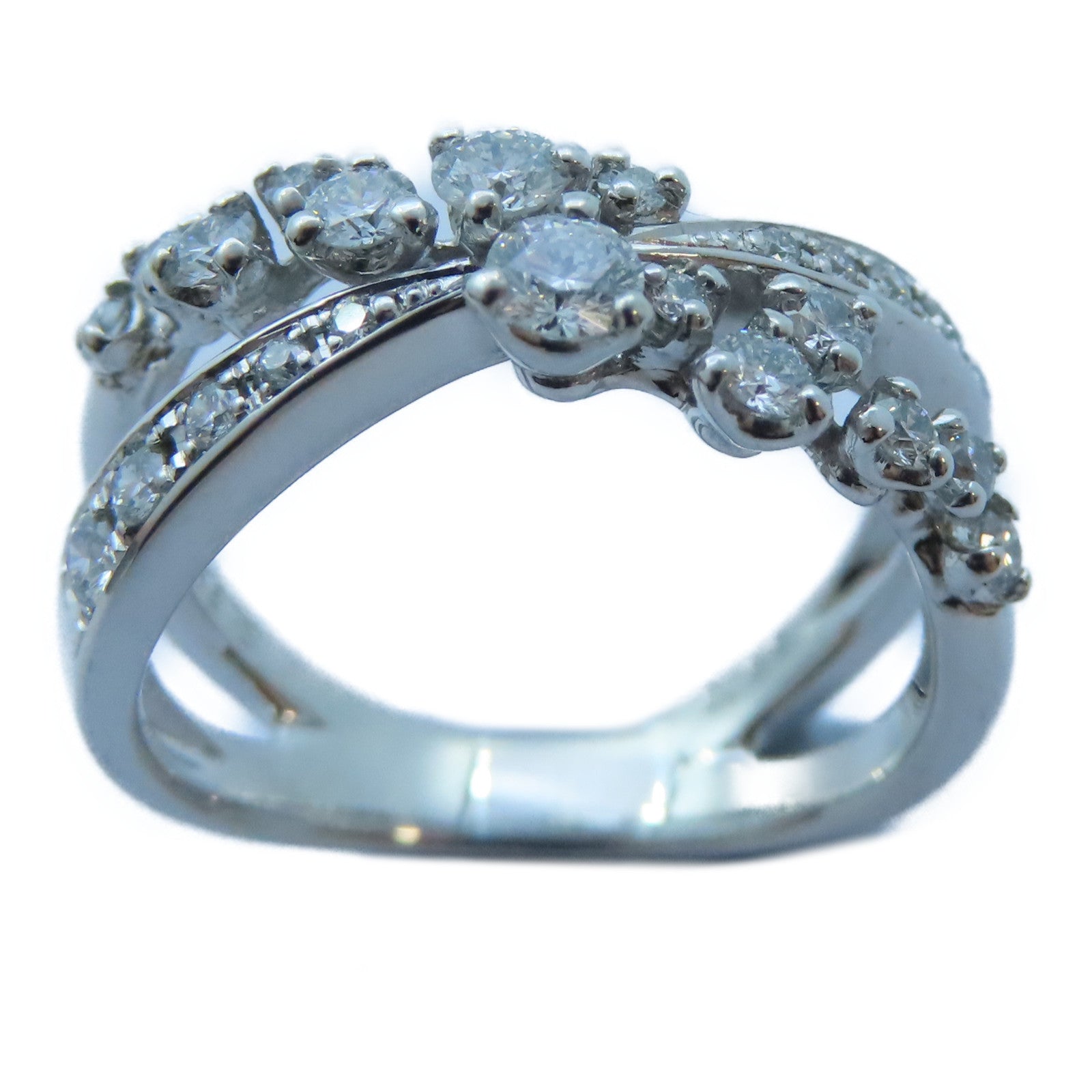 JEWELRY 【激減優惠】18K白金Diamond Ring0.55ct鑽石戒指US#5.5