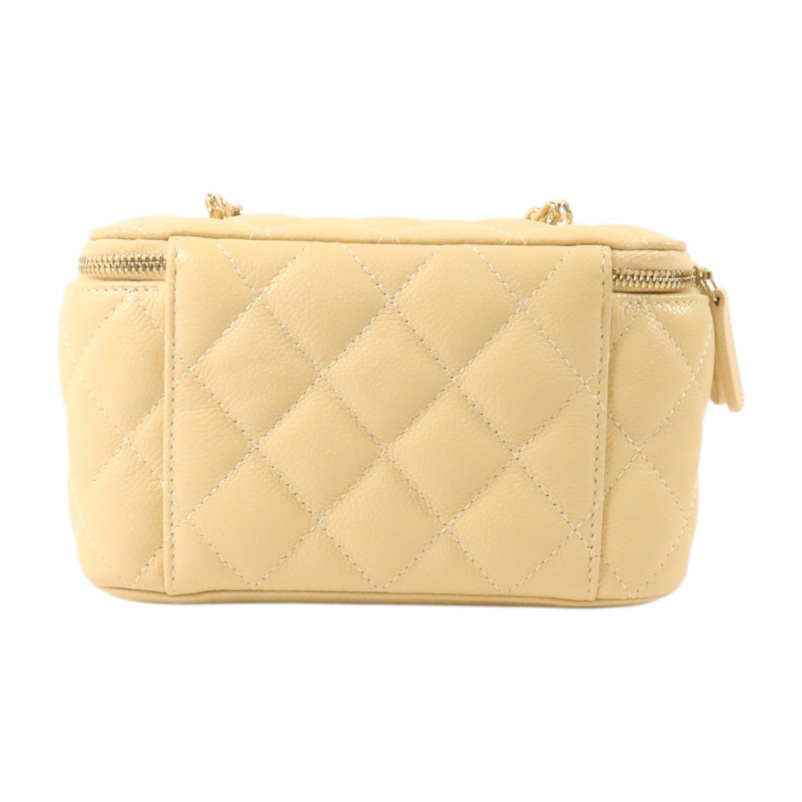CHANEL 羊皮皮革Chain Shoulder銀扣鏈帶肩背袋