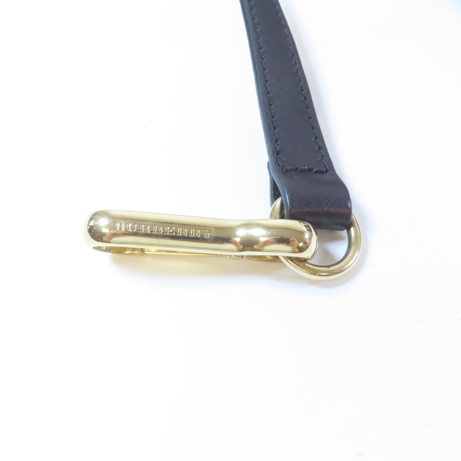 BURBERRY 【激減優惠】塗層帆布2 Way Shoulder金扣手挽肩背兩用袋啡色