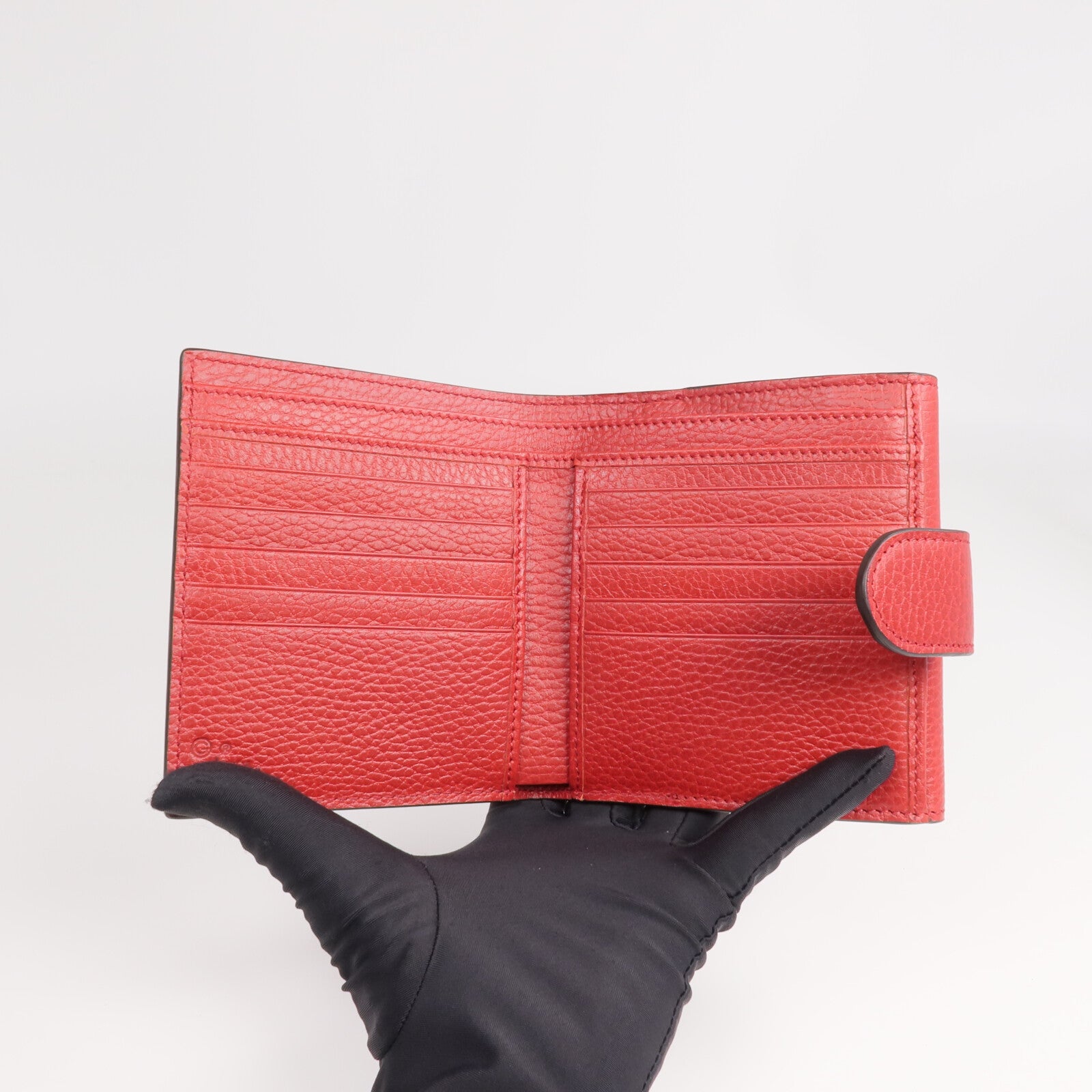 GUCCI 【激減優惠】牛皮皮革Wallet金扣錢包