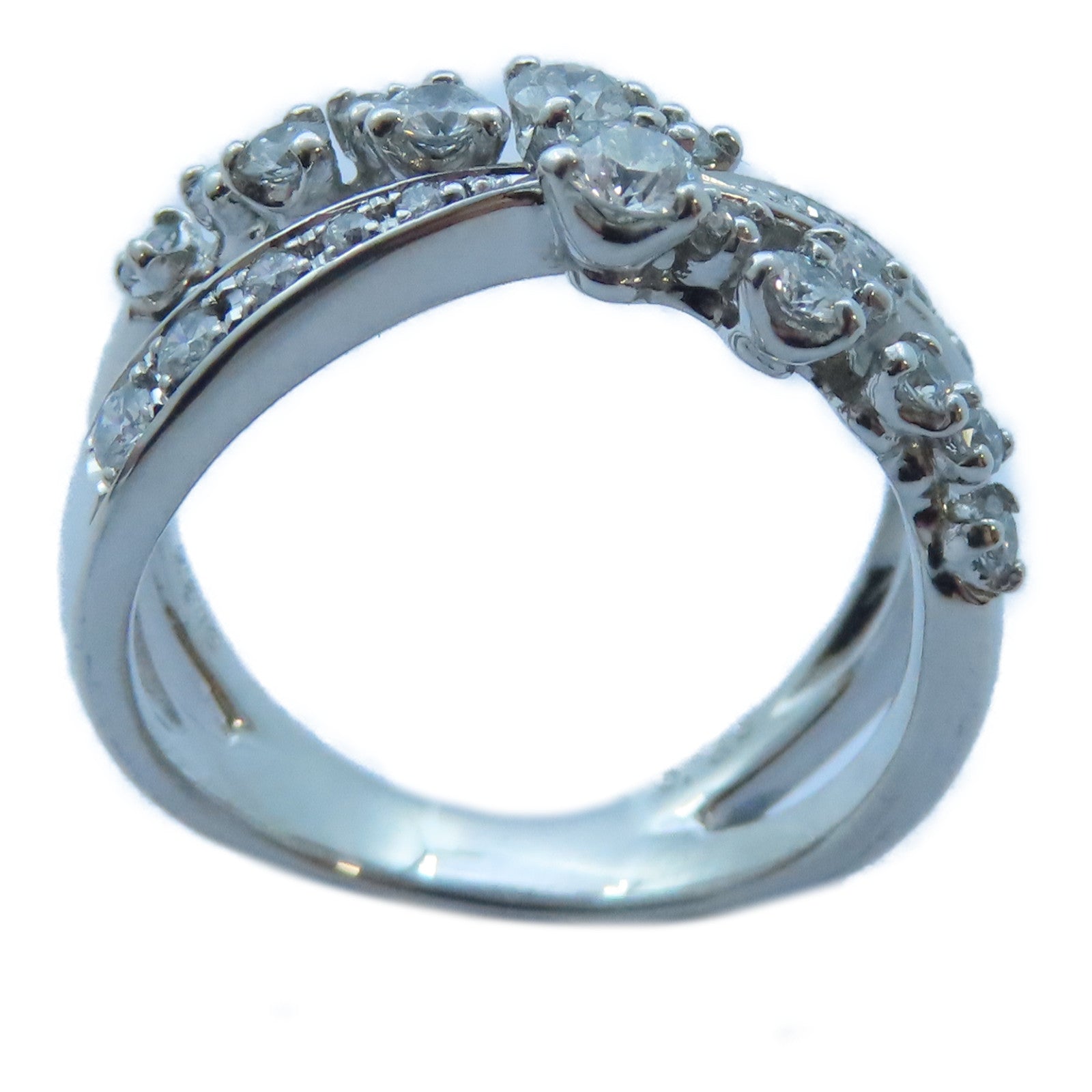 JEWELRY 【激減優惠】18K白金Diamond Ring0.55ct鑽石戒指US#5.5