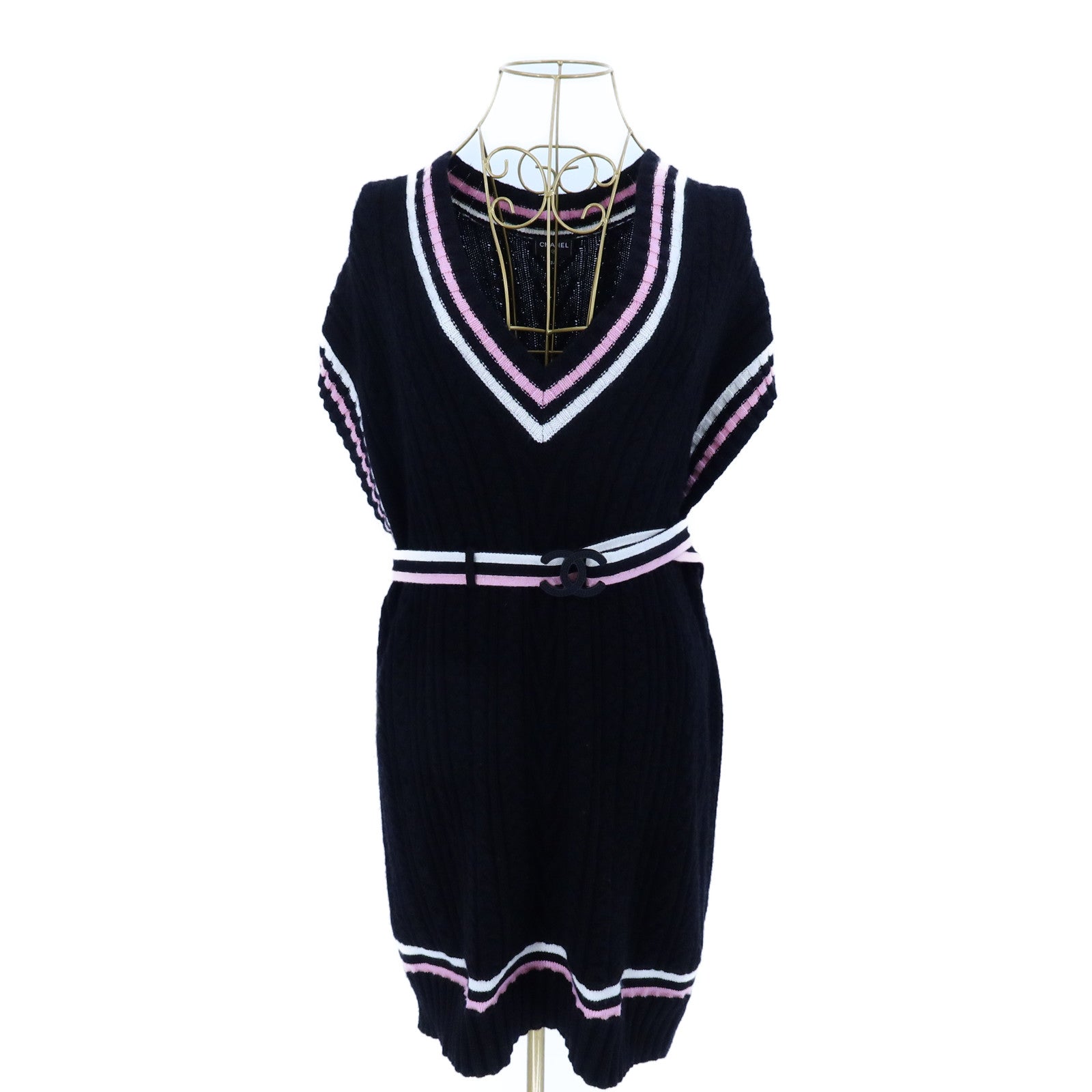 CHANEL Cashmere/Cotton Knitted One-Piece連身裙