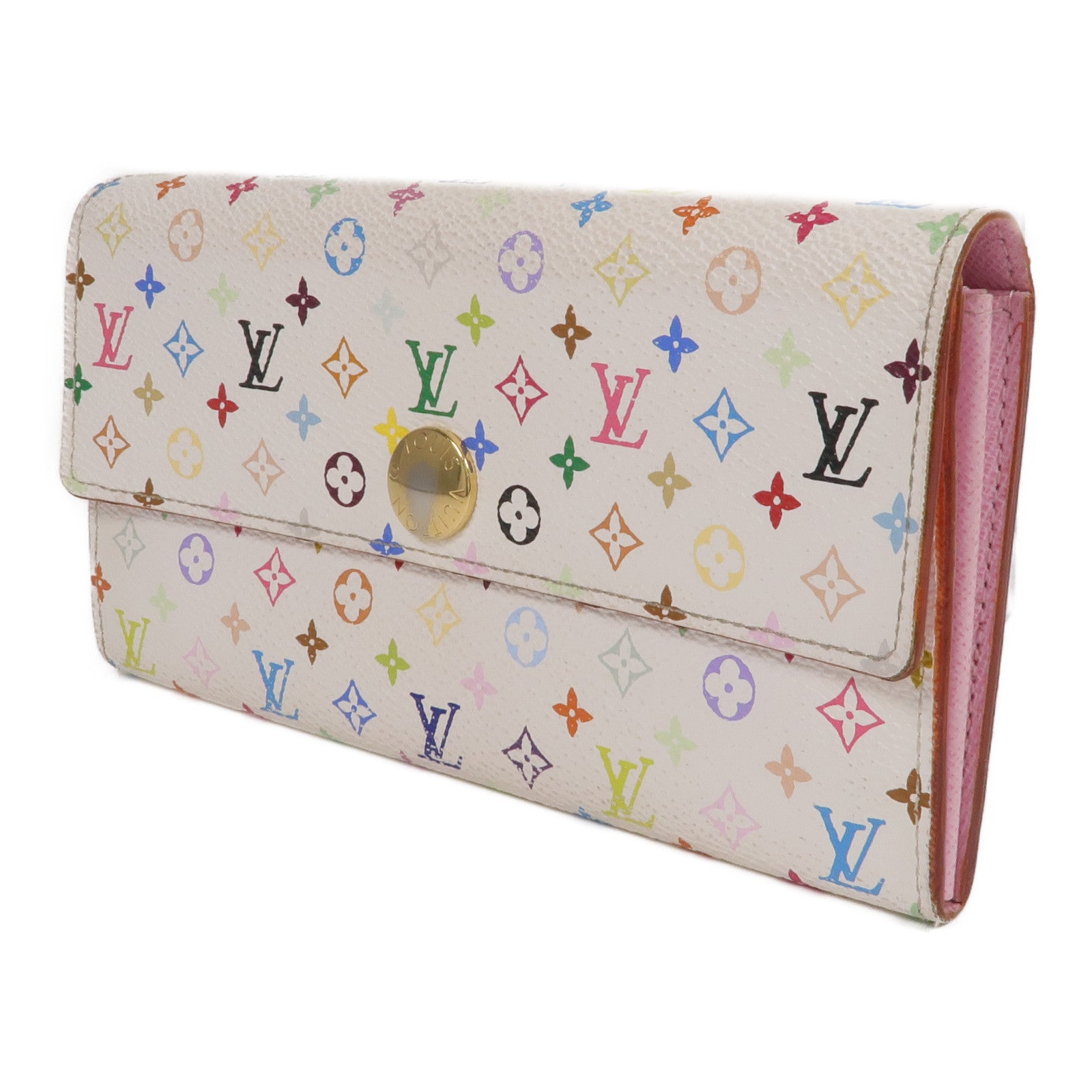 LOUIS VUITTON Monogram Multicolore Portefeuille Sarah Long Wallet金扣長錢包