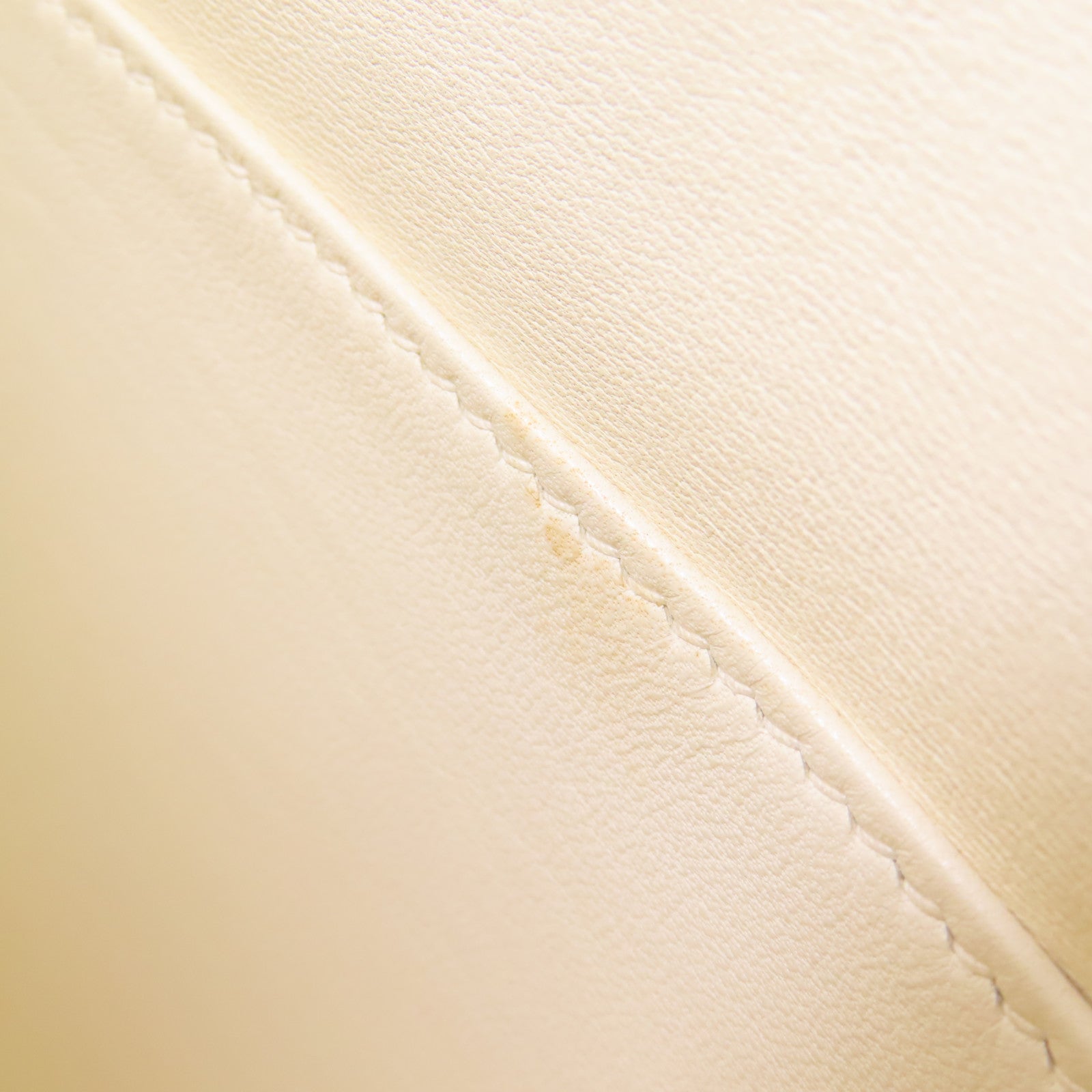 HERMES Clemence皮革Birkin 35銀扣手挽袋White